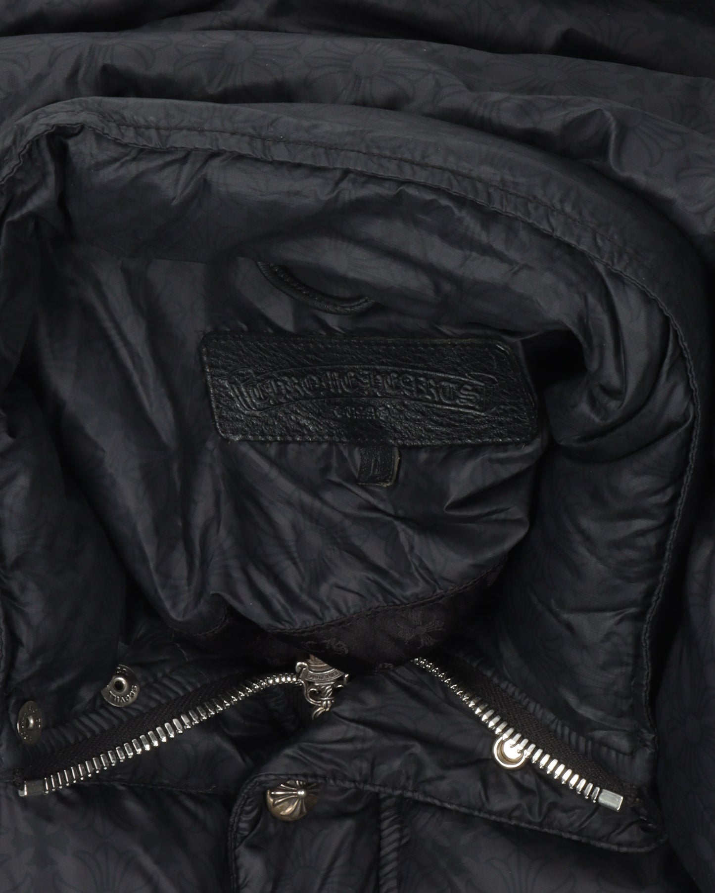 Tonal Monogram Puffer Jacket with Packable Hood