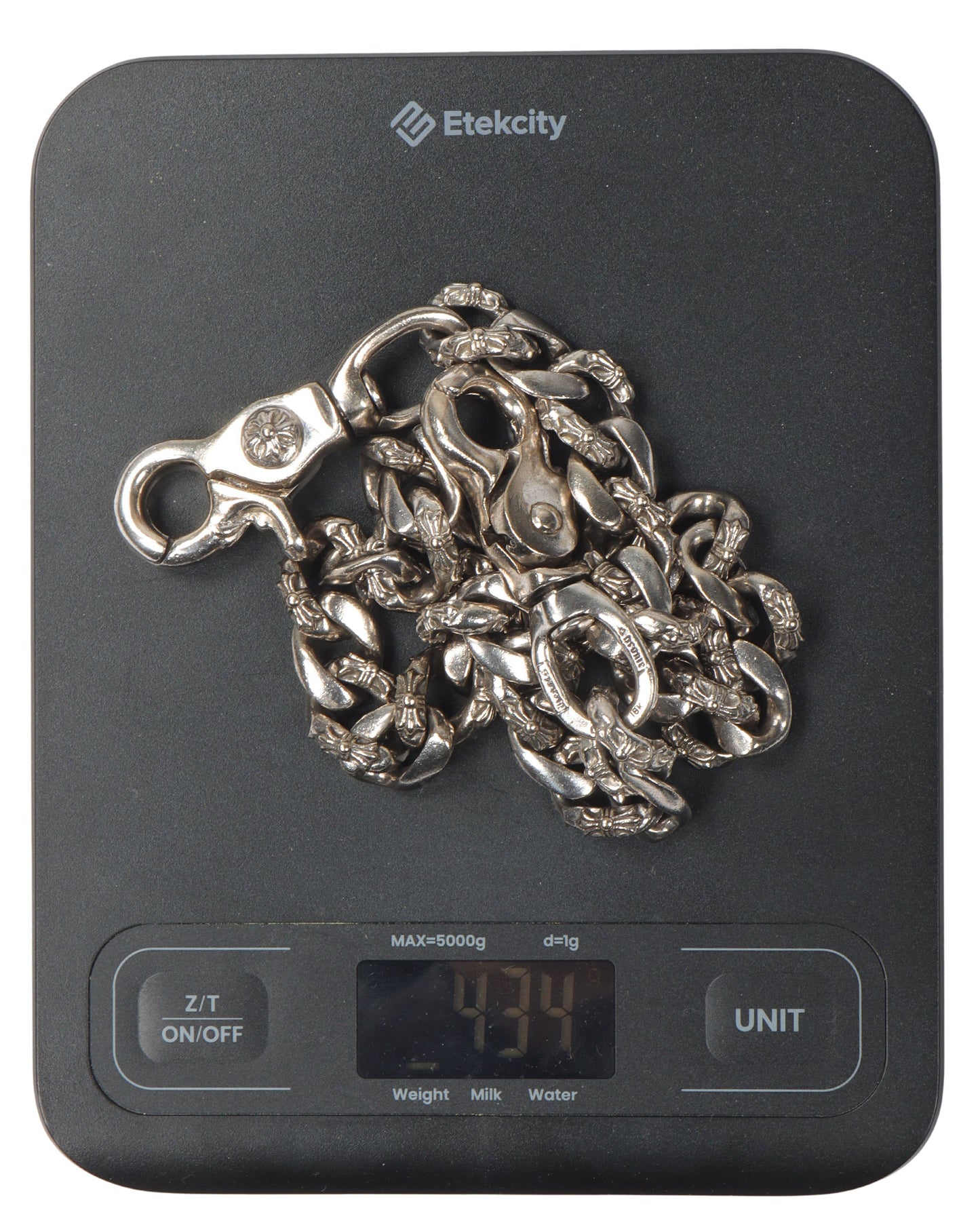 18k White Gold Fancy Wallet Chain