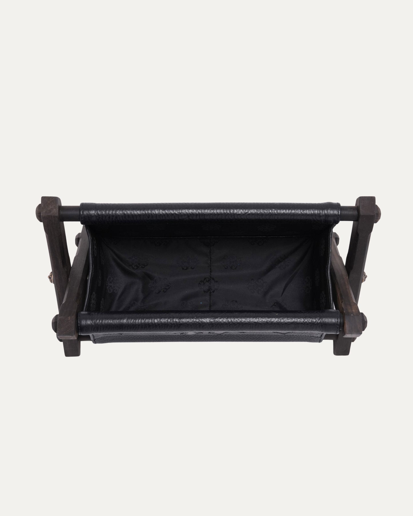 Leather Cross Patch Remote Control Holder