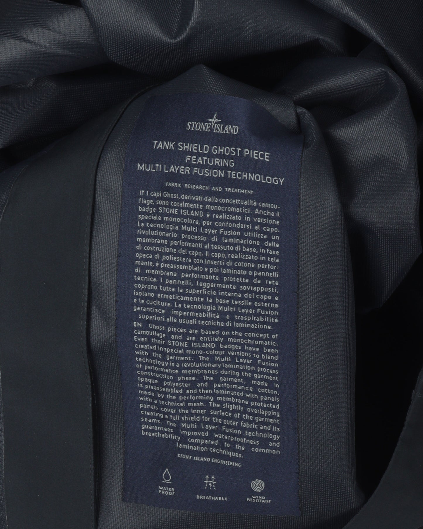 Tank Shield Ghost Piece Hooded Jacket