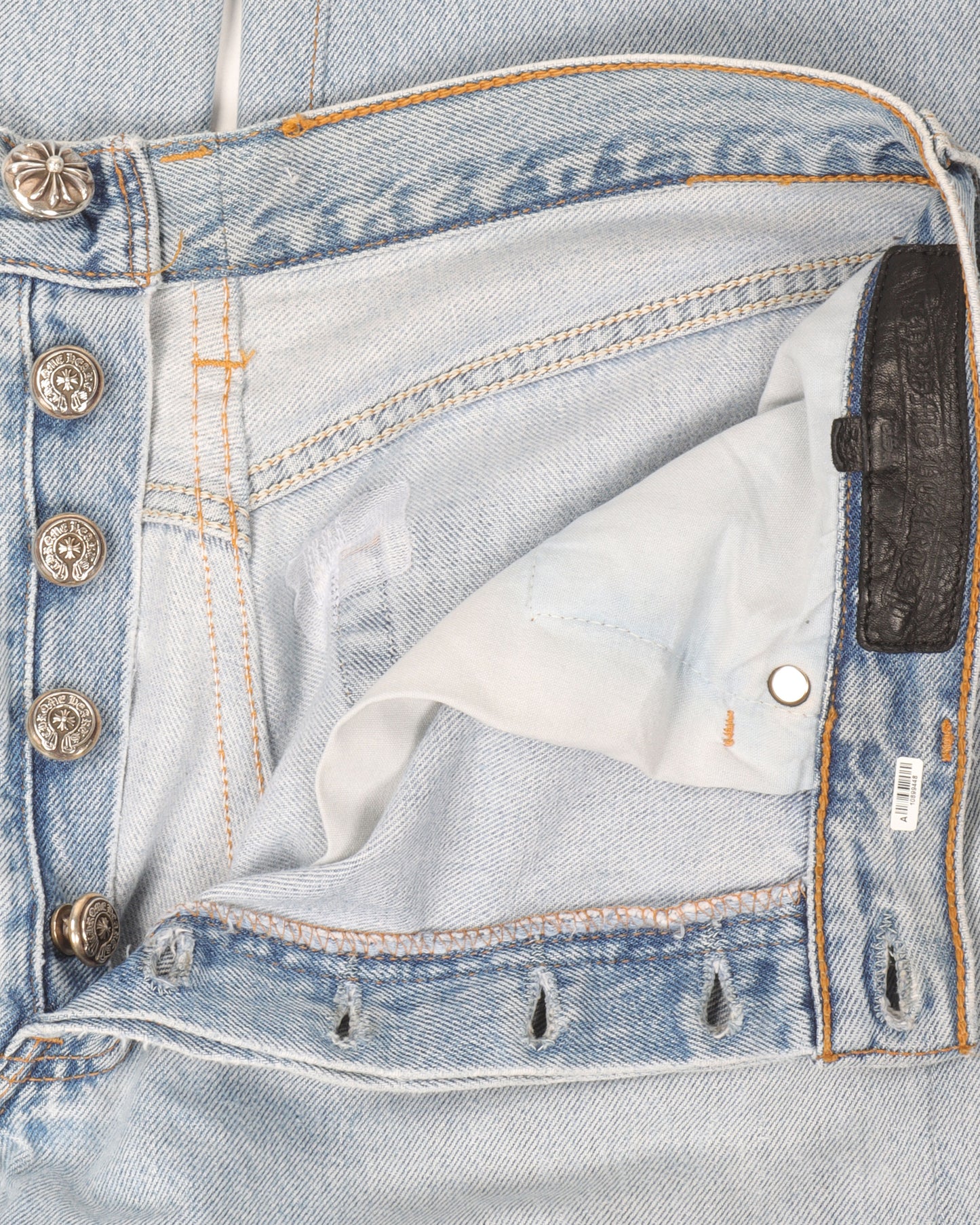 Levi's Checkered Leather Cross Patch Jeans