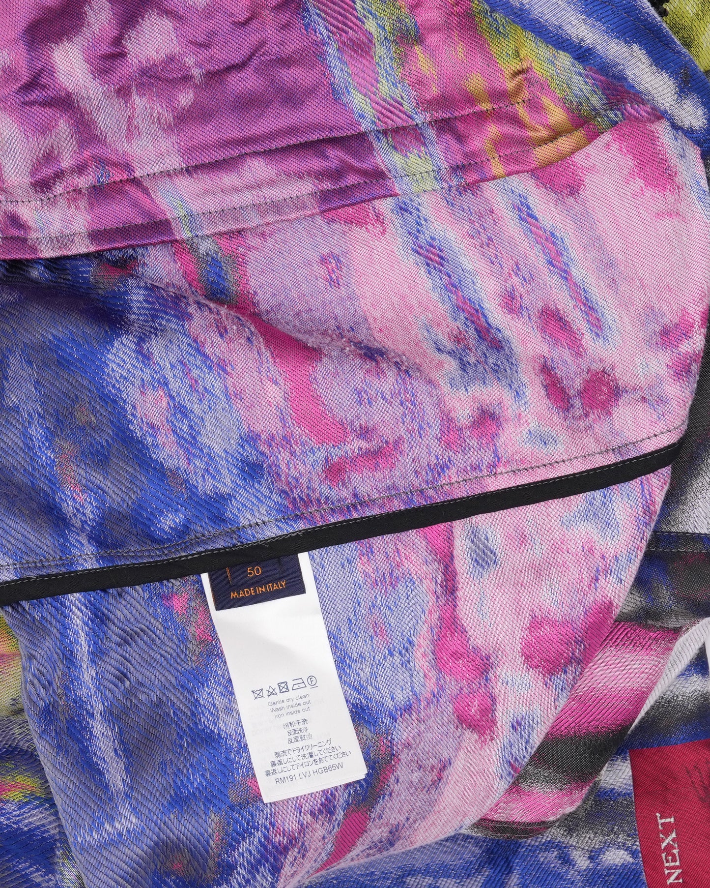 Tie Dye Beaded Appliqué Quarter Zip Pullover