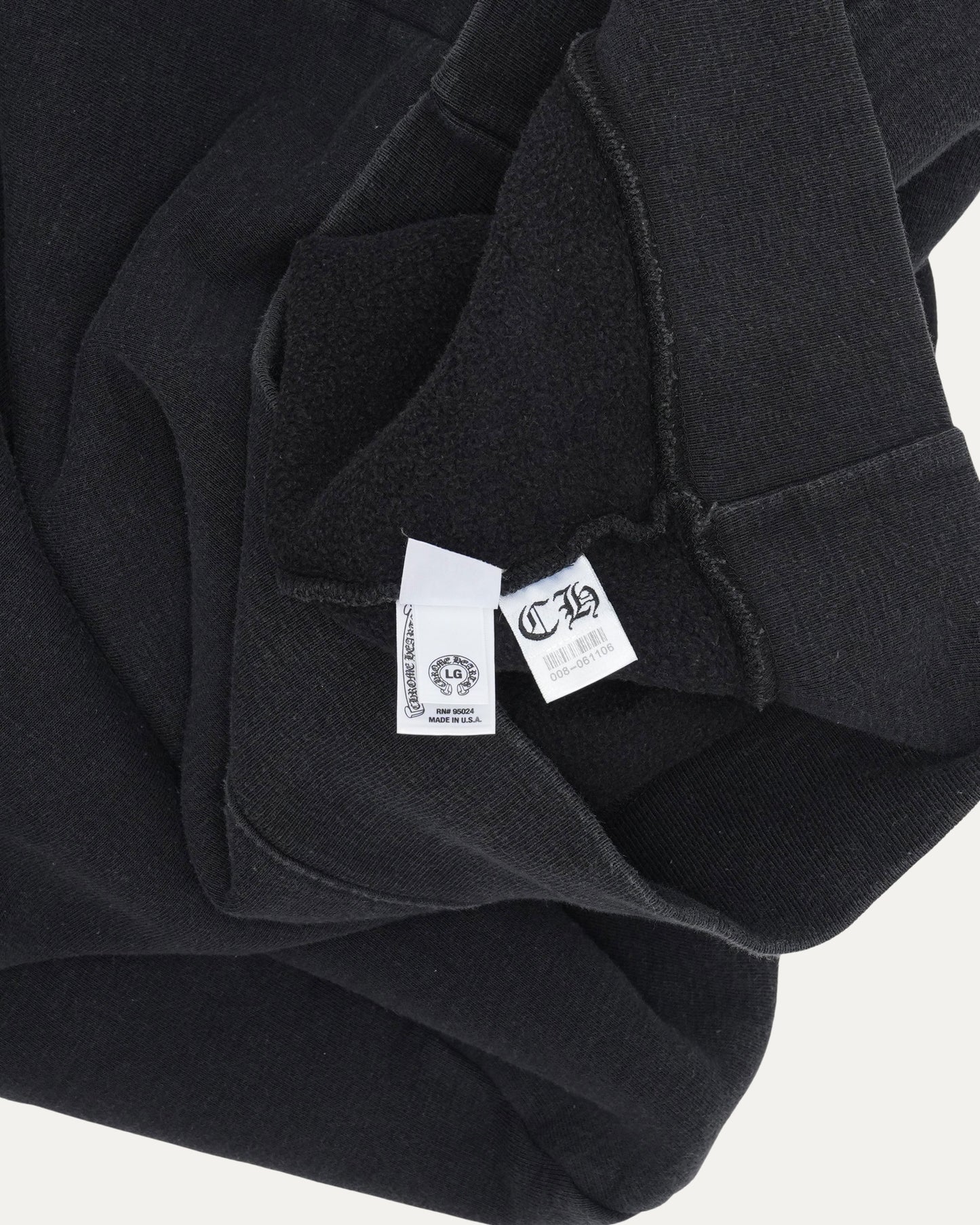Silver Embellished Cross Patch Zip Up Hoodie