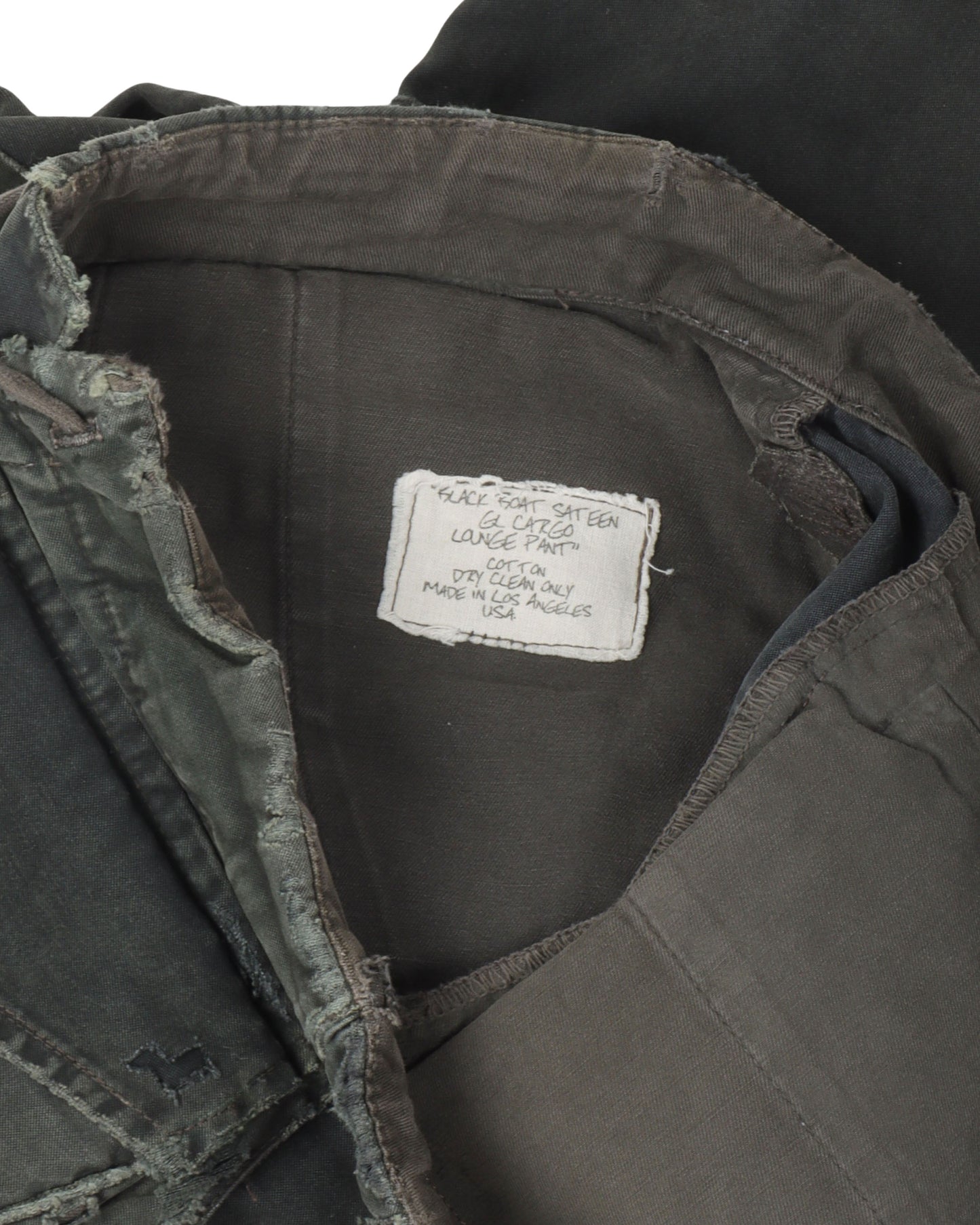 Black Boat Sateen GL Cargo Lounge Pant