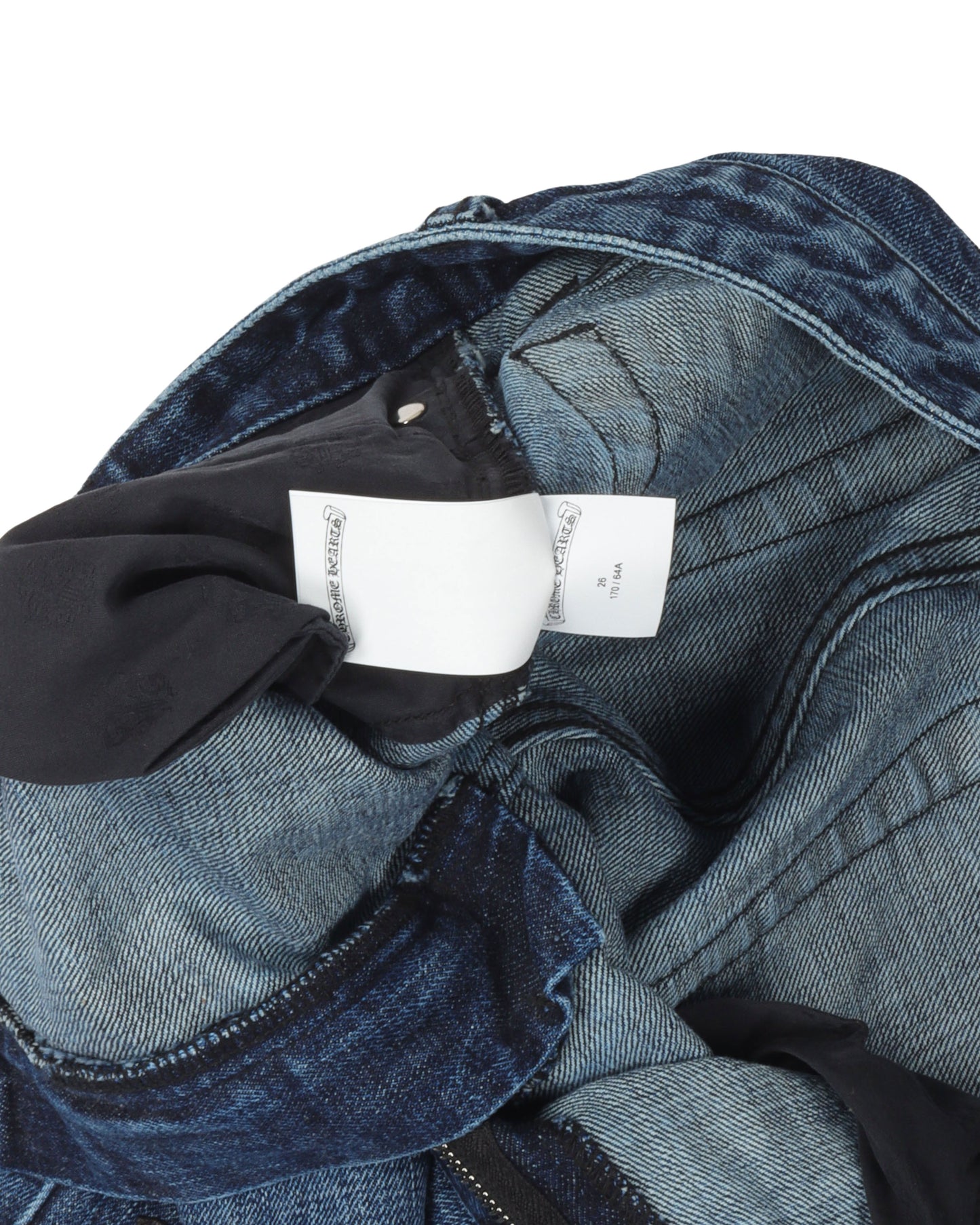 Denim Cross Patch Shorts