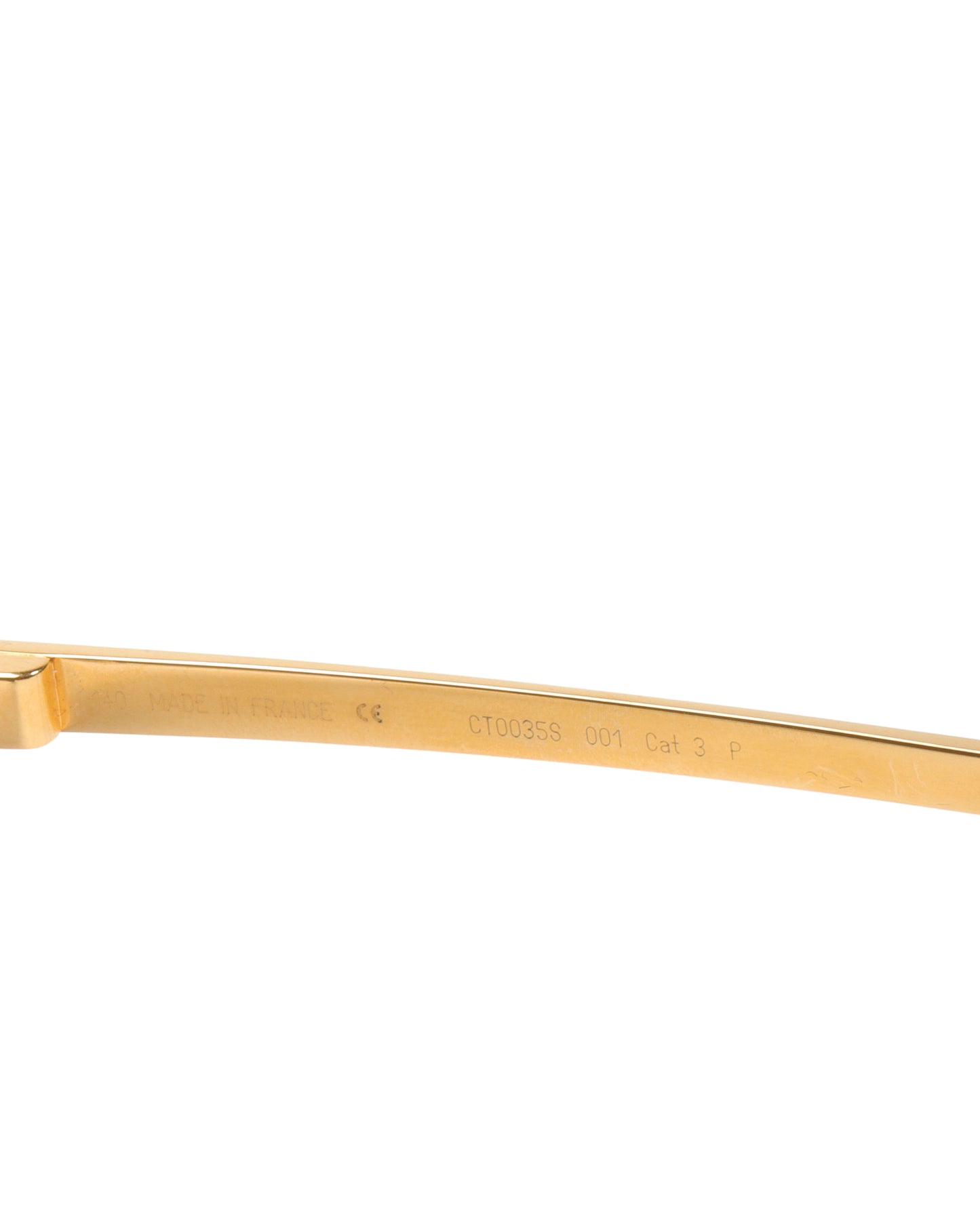 Gold Frame Aviator Sunglasses