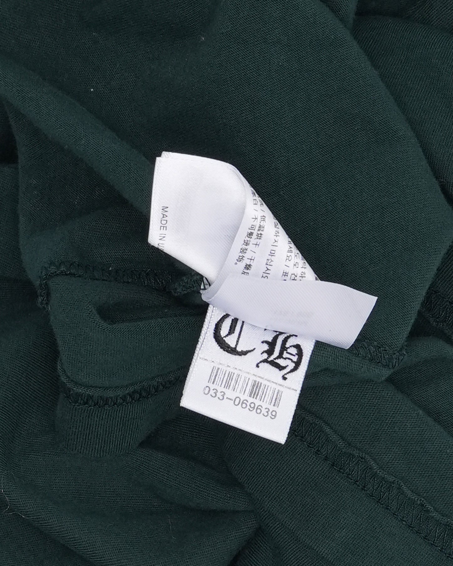 Horseshoe Logo Plus Cross Pocket Long Sleeve T-Shirt