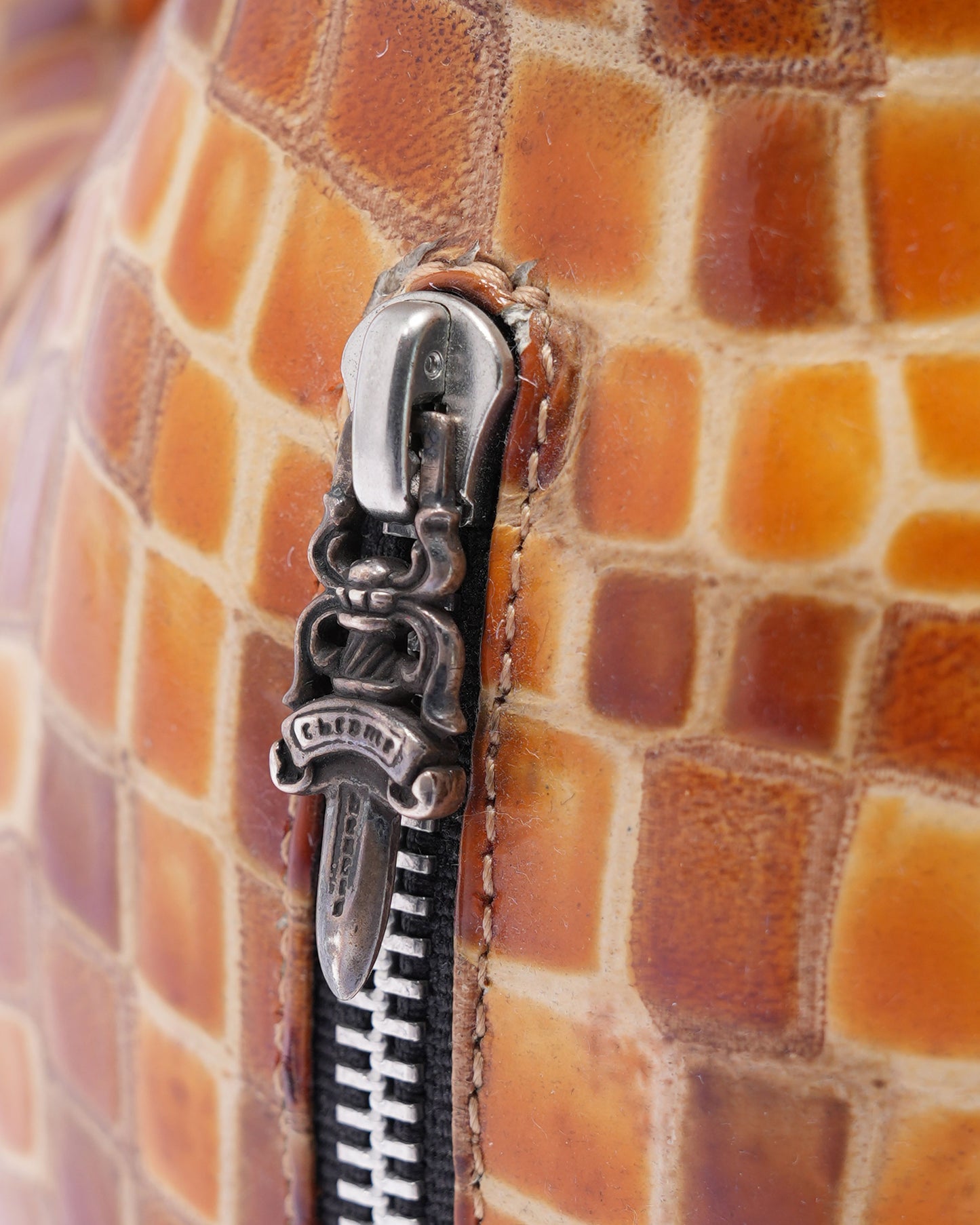 Patent Leather Mosaic Teddy Bear