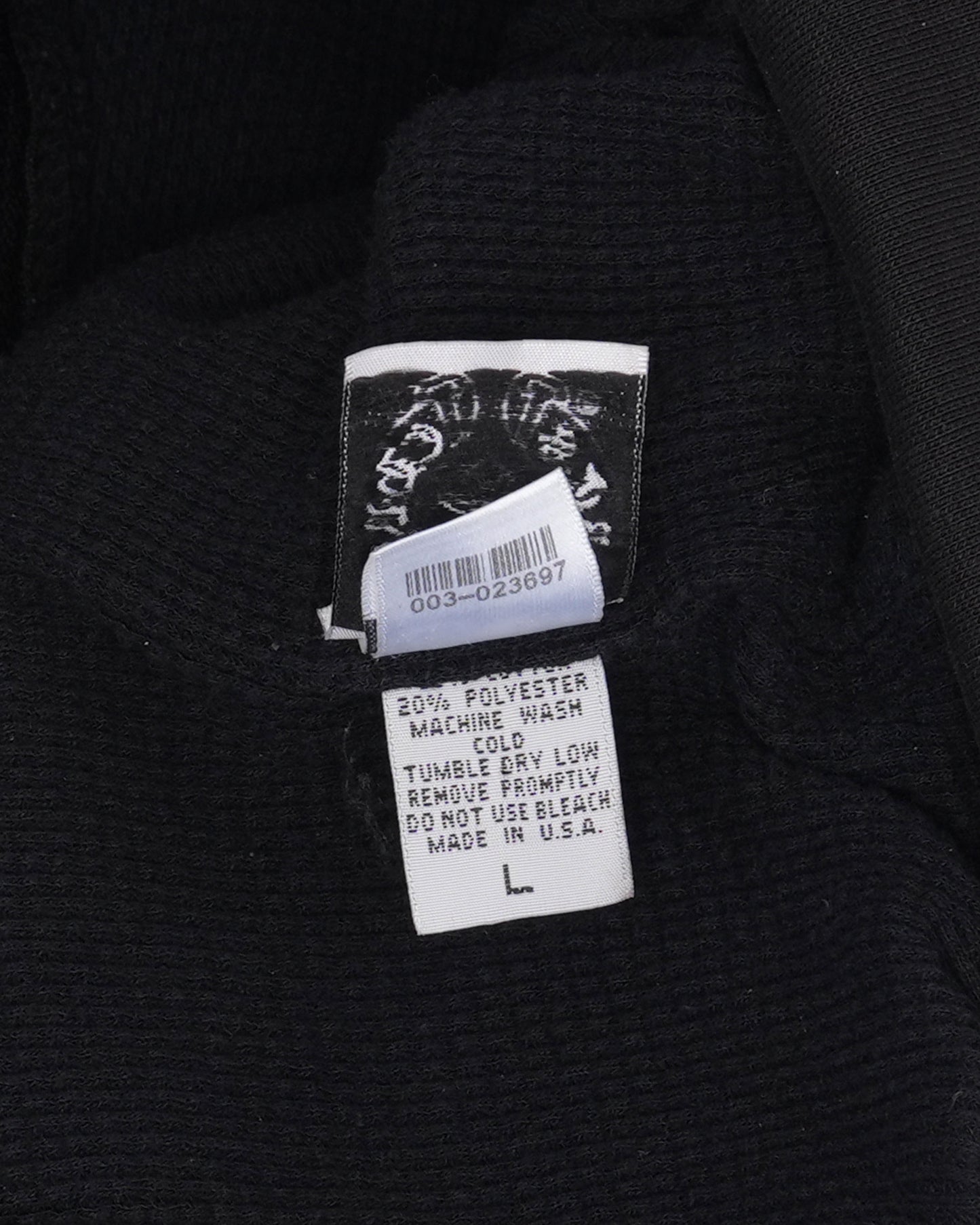 Vintage Thermal Lined Horseshoe Logo Zip Up Hoodie