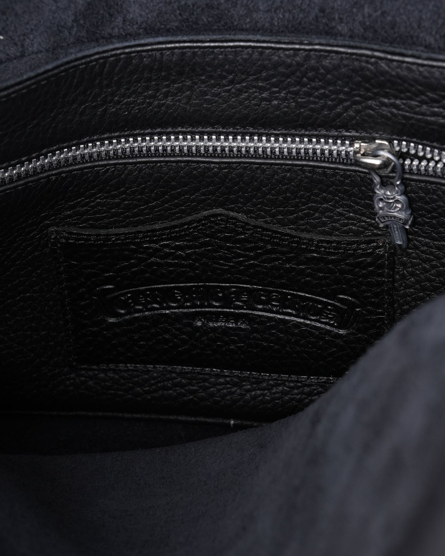 Dagger Embellished Leather Messenger Bag