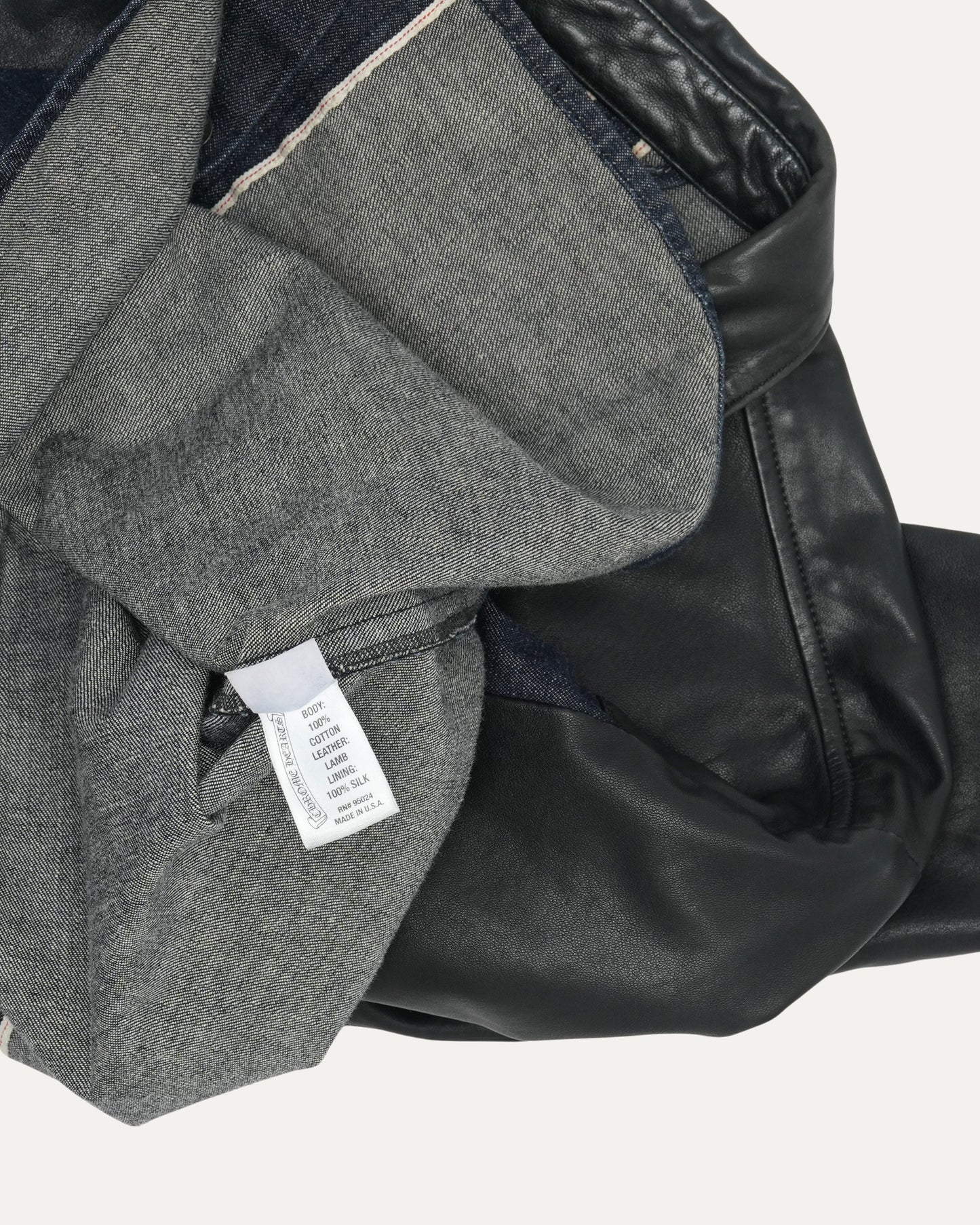 Leather and Denim Shirt