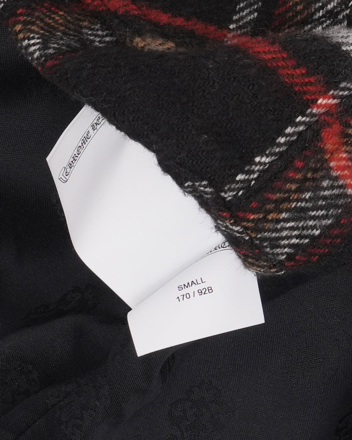 Shearling Collar Flannel Zip Up Jacket