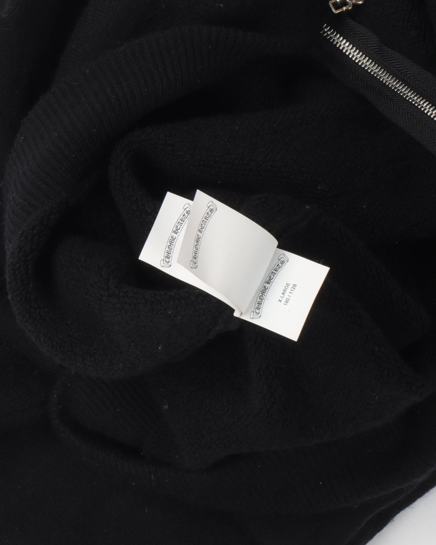 Cashmere Sleeve Logo Zip Up Hoodie