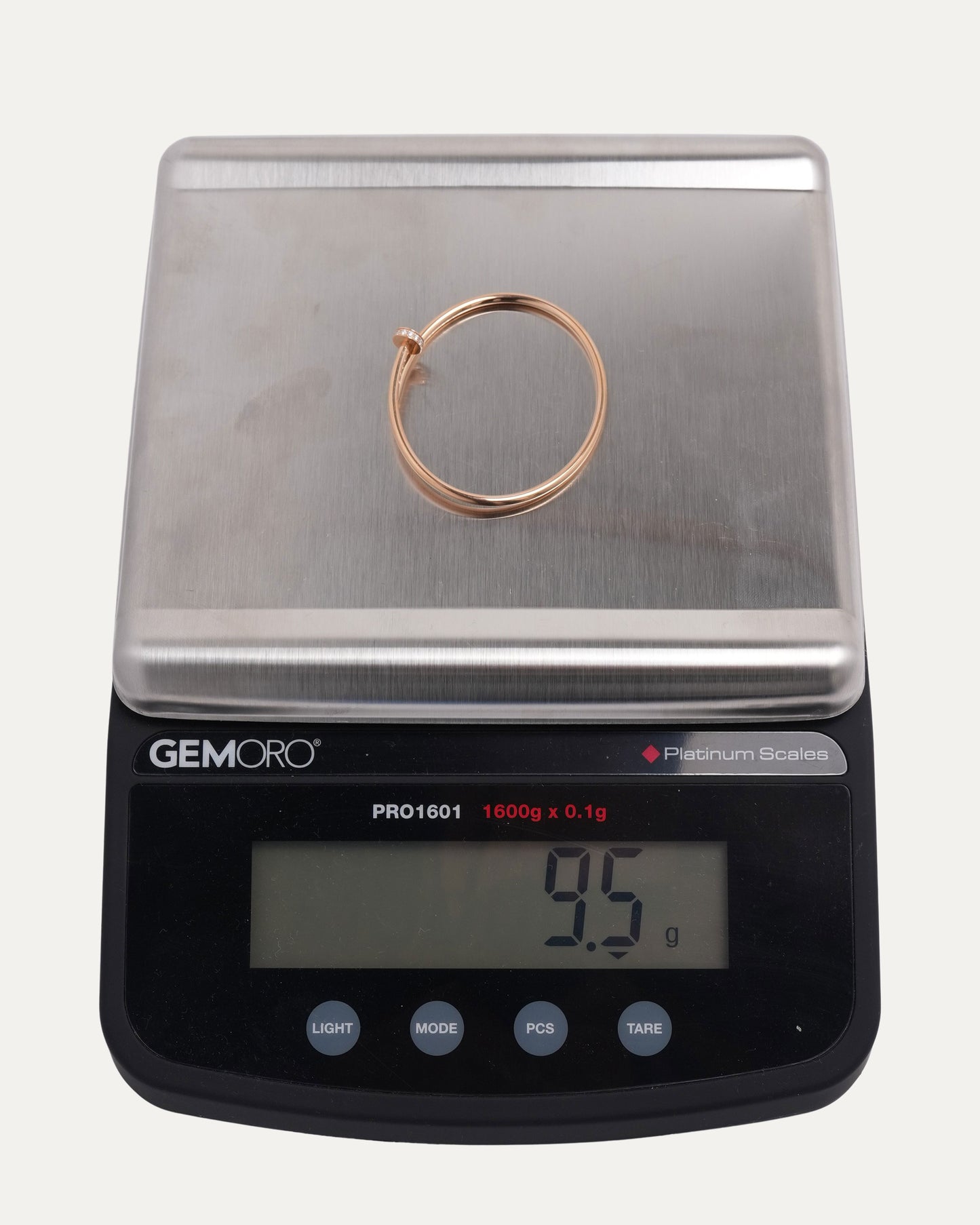 Gold and Diamond Nail Bracelet