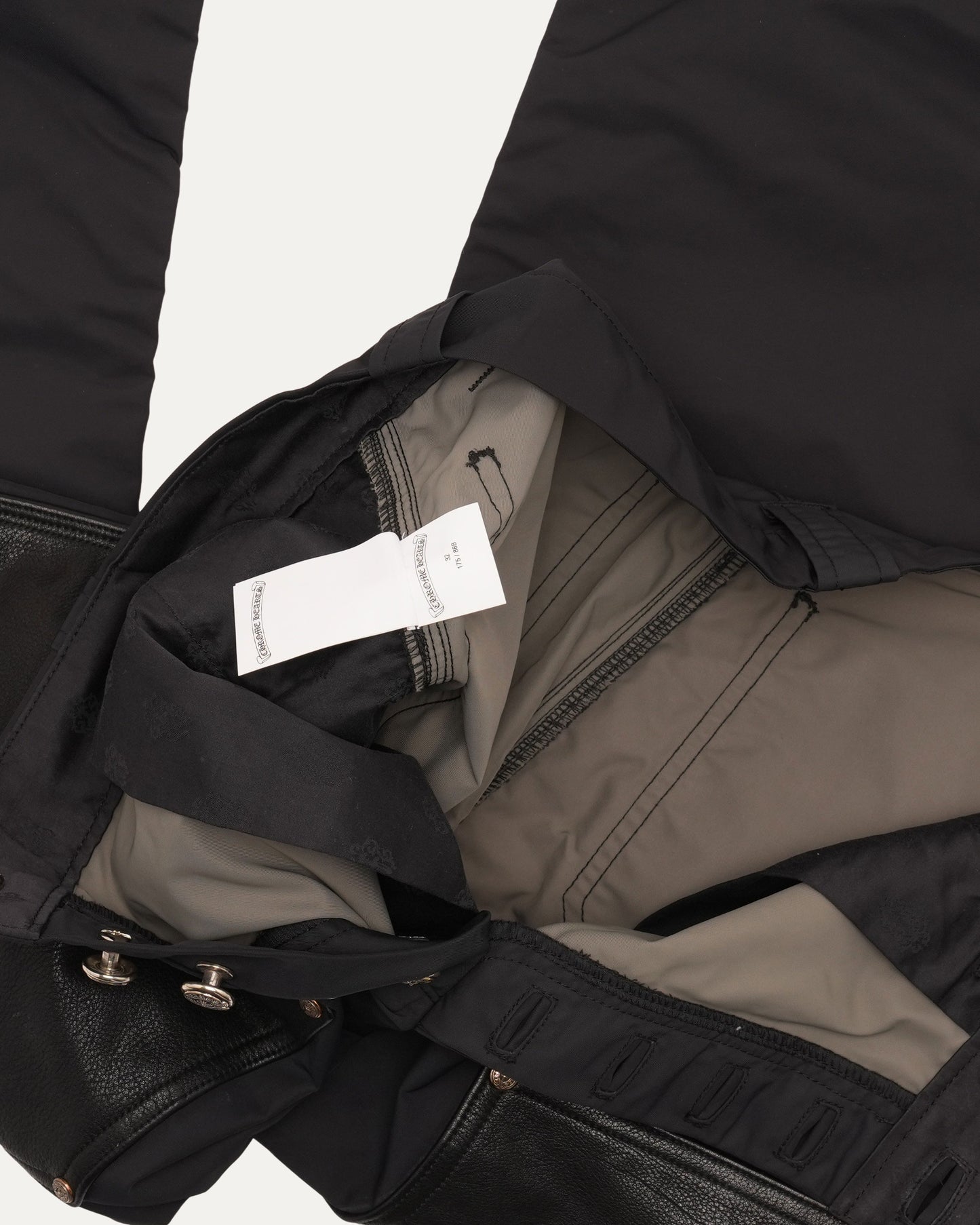 Nylon and Leather Double Knee Carpenter Pants