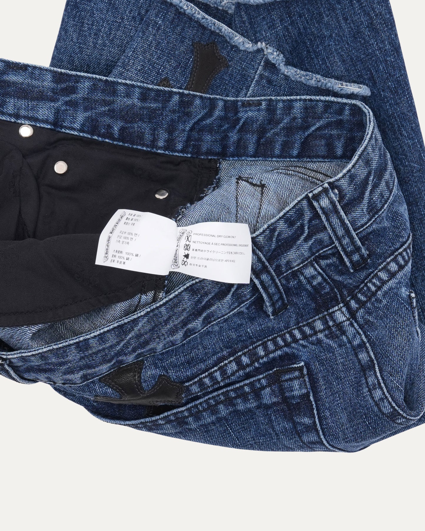 Turbo Diesel Cross Patch Jean Shorts