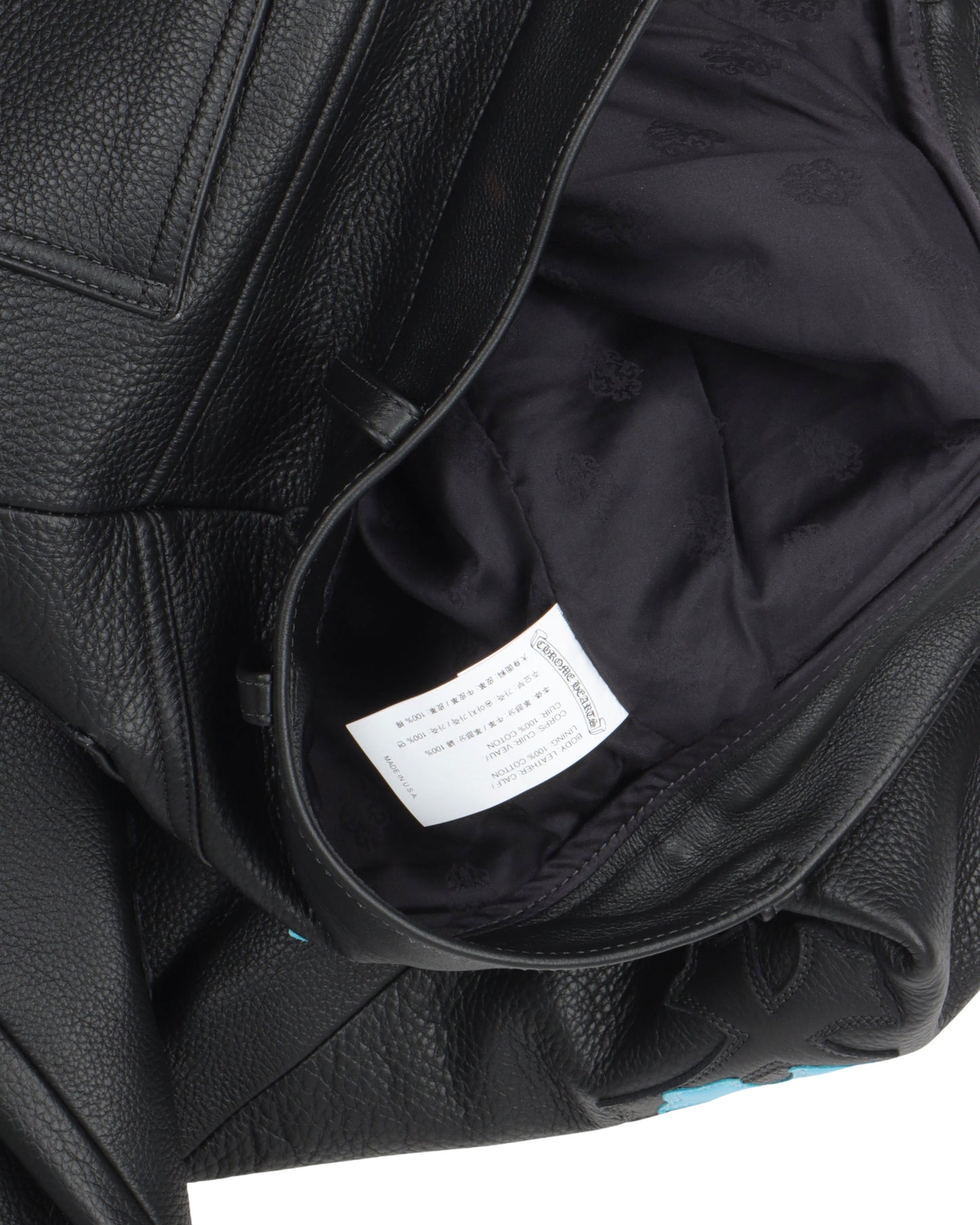 Cross Patch Leather Pants