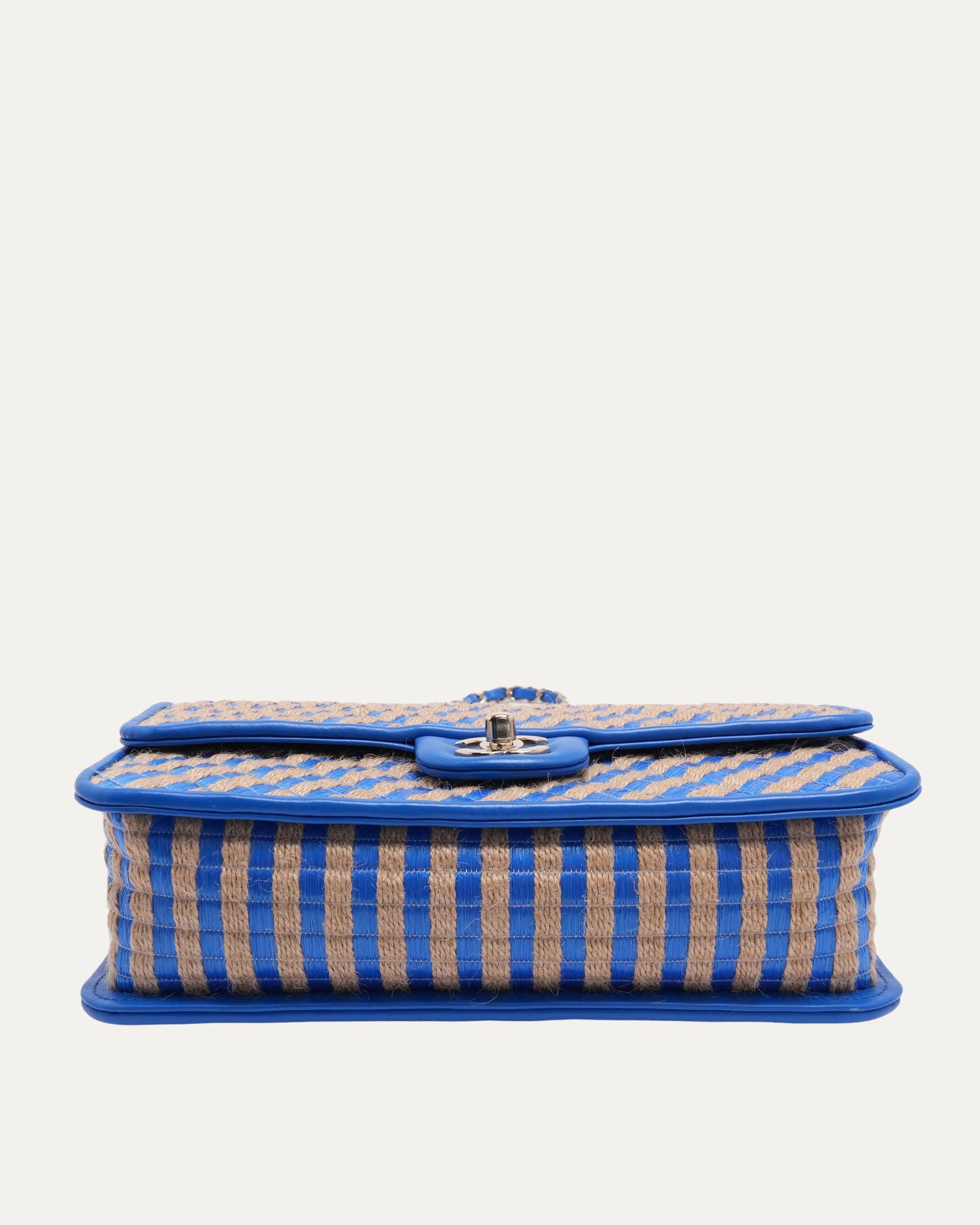 Raffia Jute Striped Small Urban Jungle Single Flap Bag