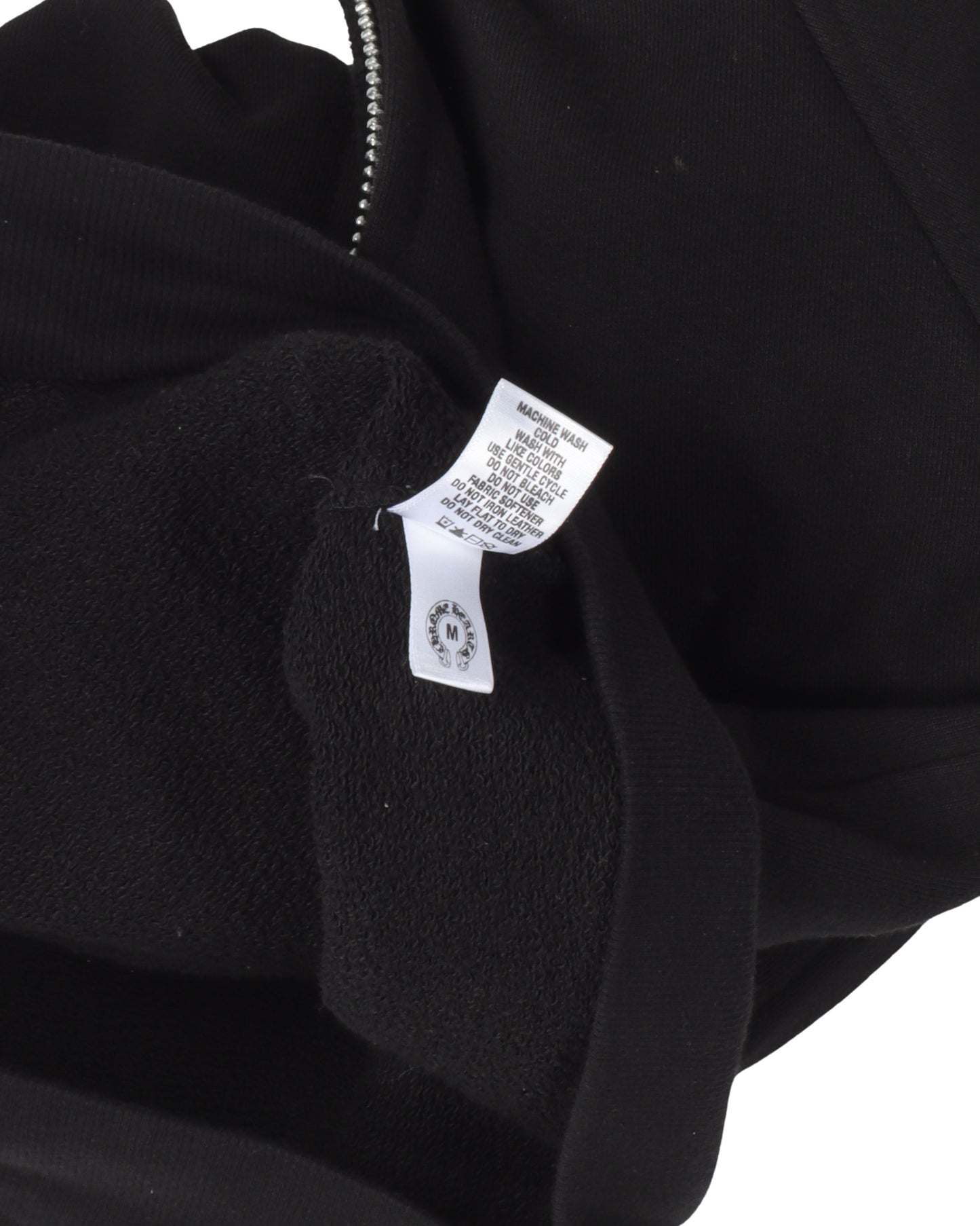 Vintage Cross Patch Sleeveless Zip-Up Hoodie