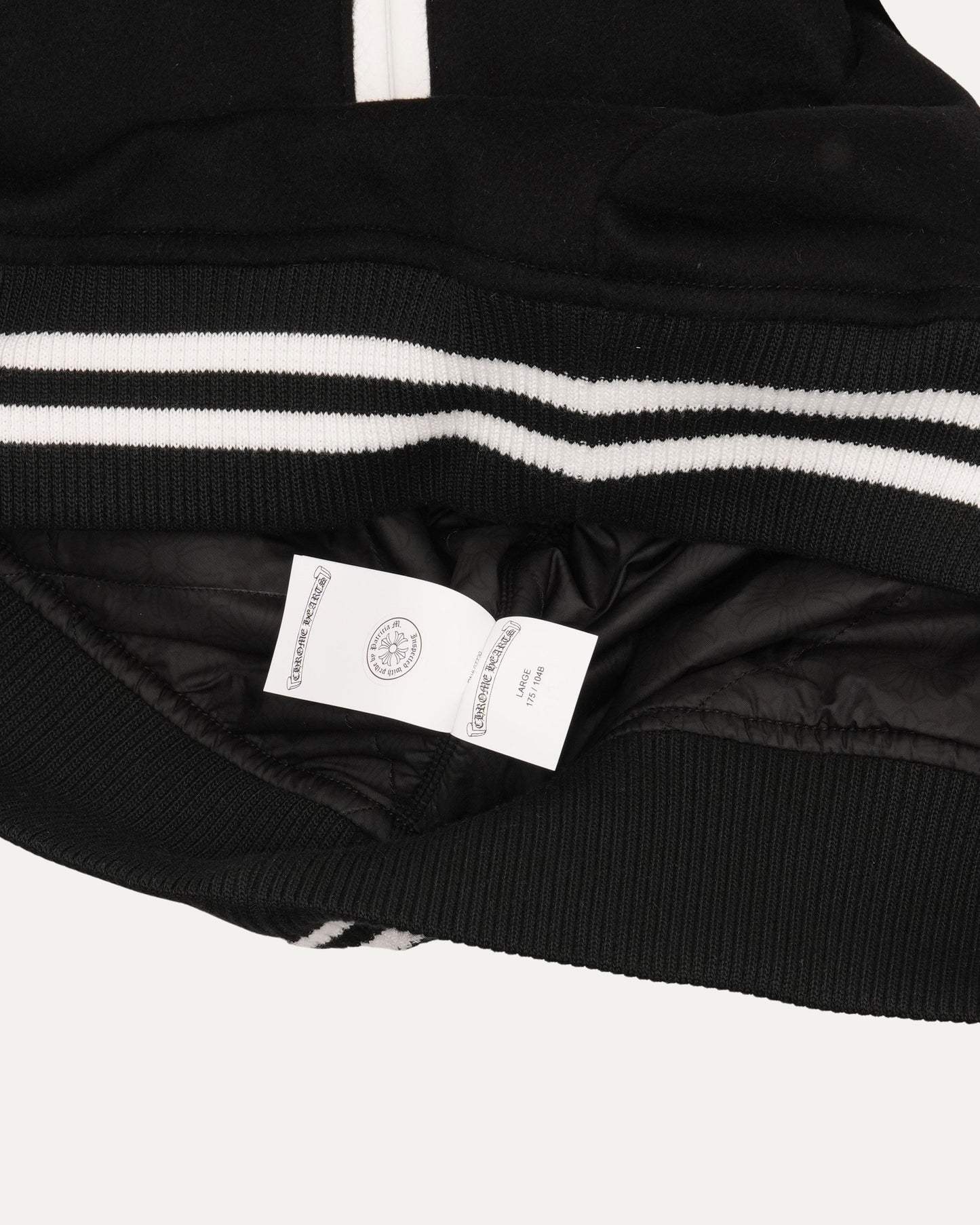 Cashmere and Leather Varsity Jacket