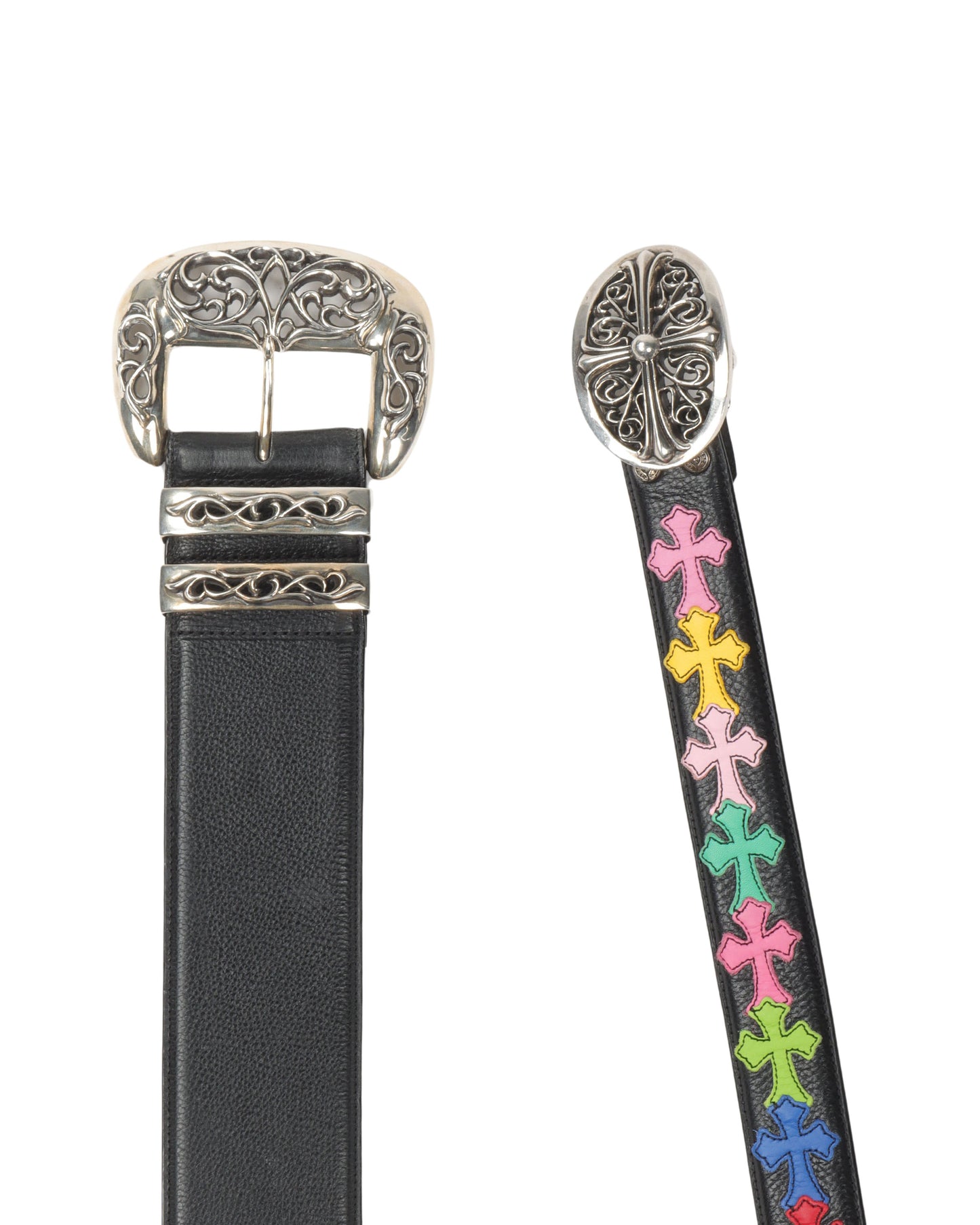 Three Piece Leather Sash Belt