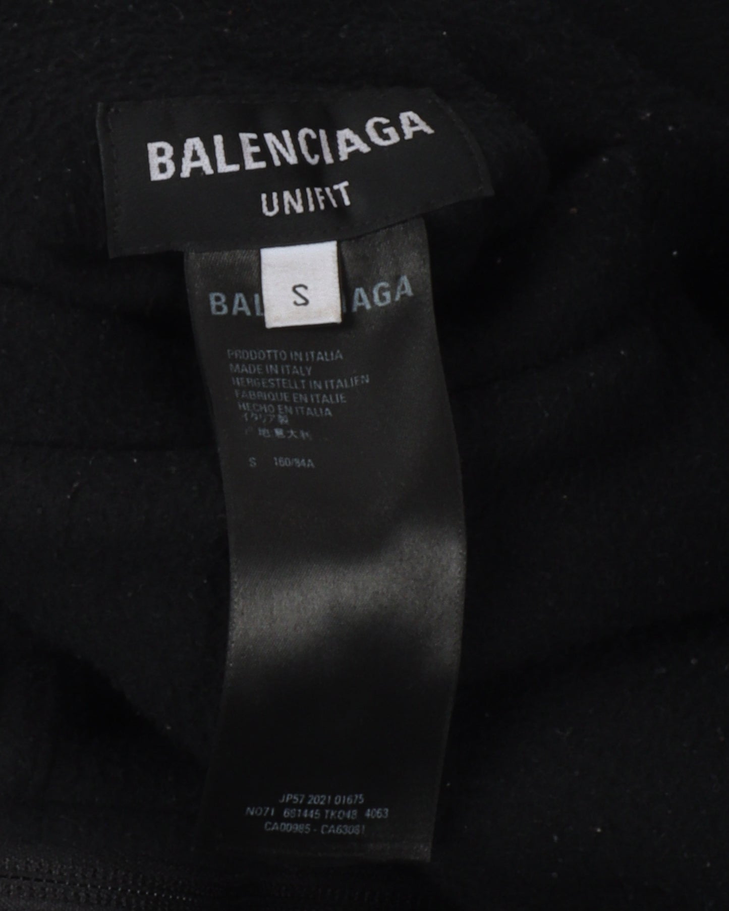 Oversized Reversible Nylon & Fleece Track Jacket