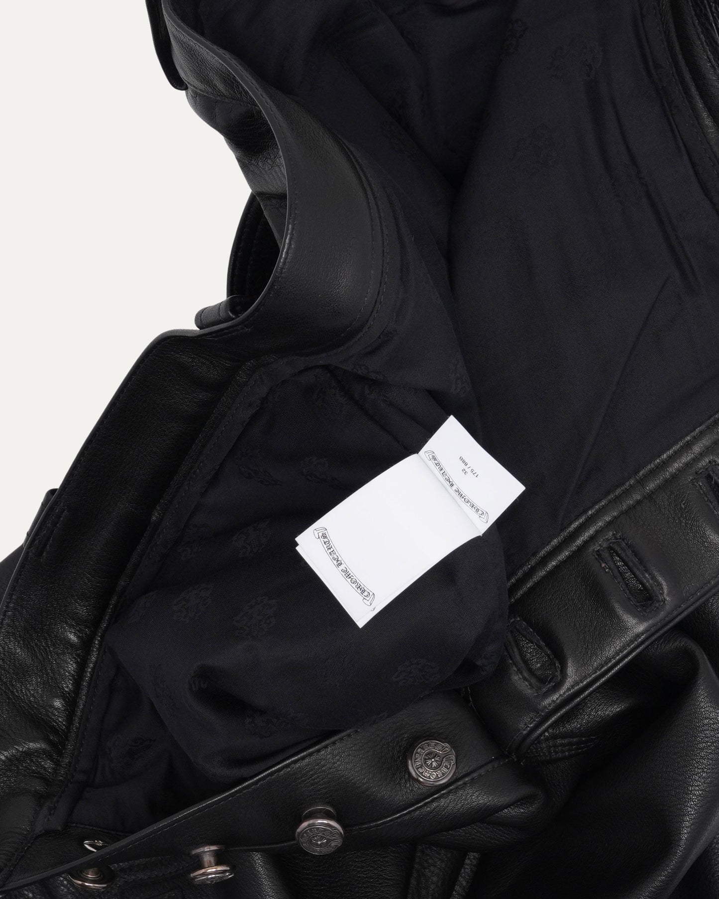 Fleur Knee Leather Carpenter Pants