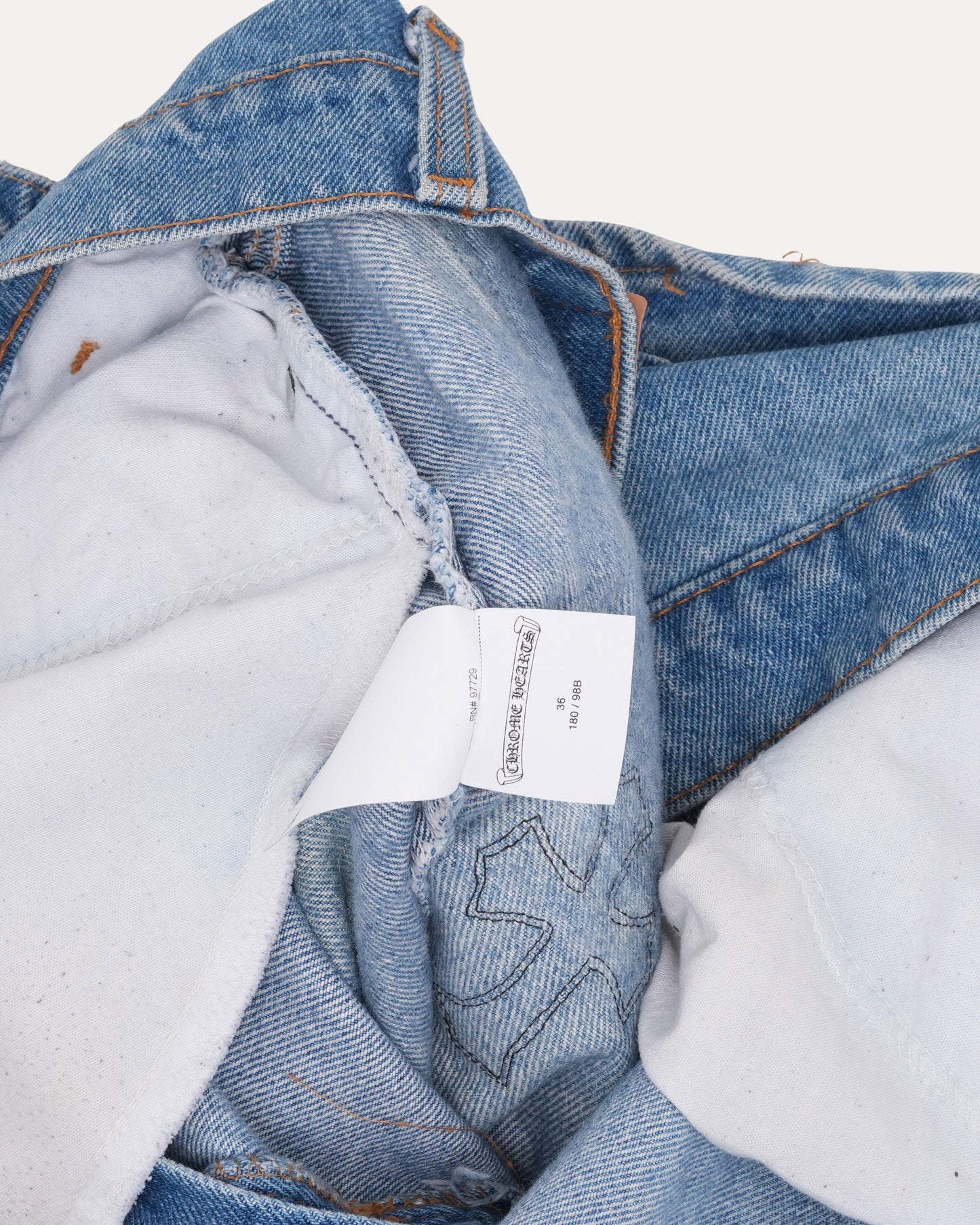 Levi's 517 Orange Tab Cross Patch Jeans