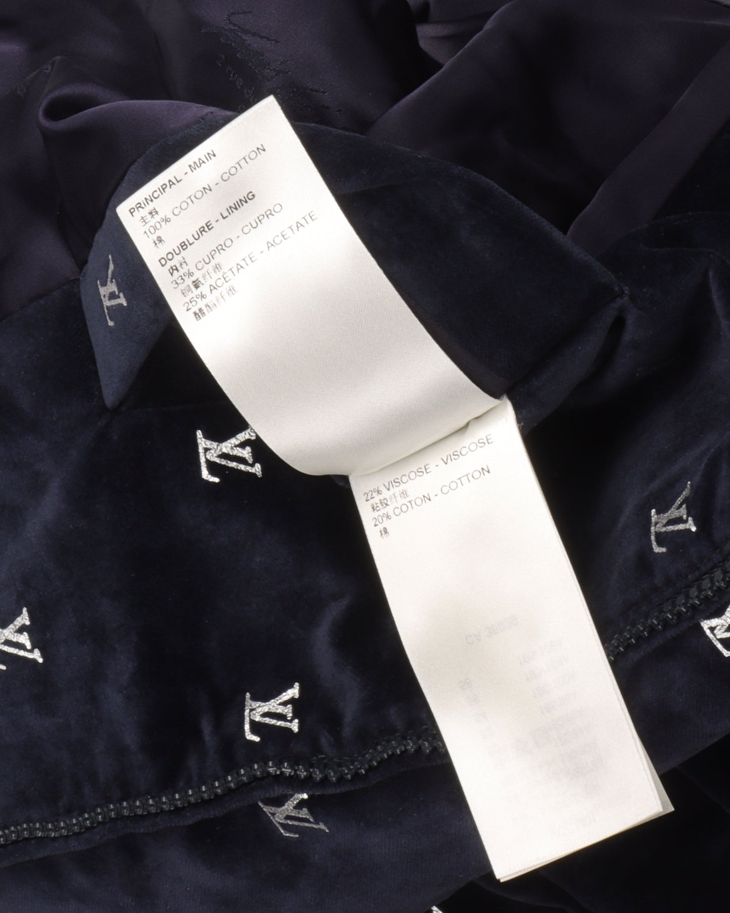 Velour Zip Up Jacket