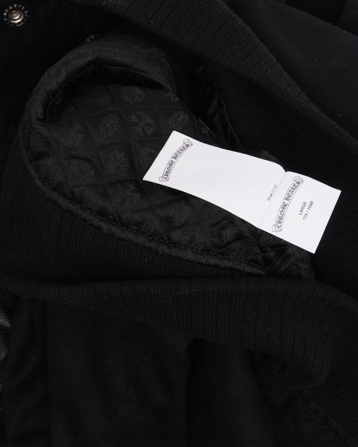 Cashmere Cross Patch Varsity Jacket