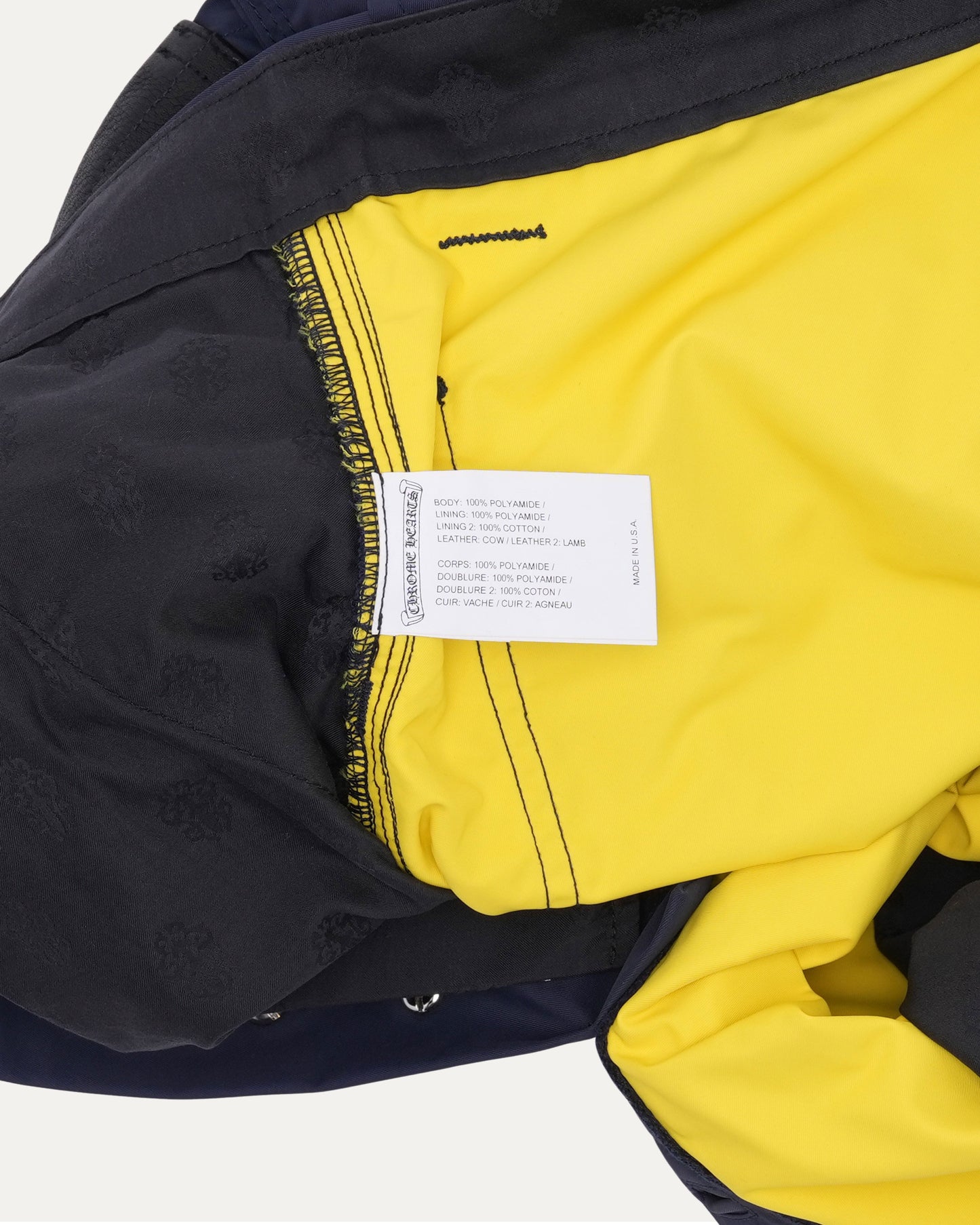 Nylon and Leather Double Knee Shorts