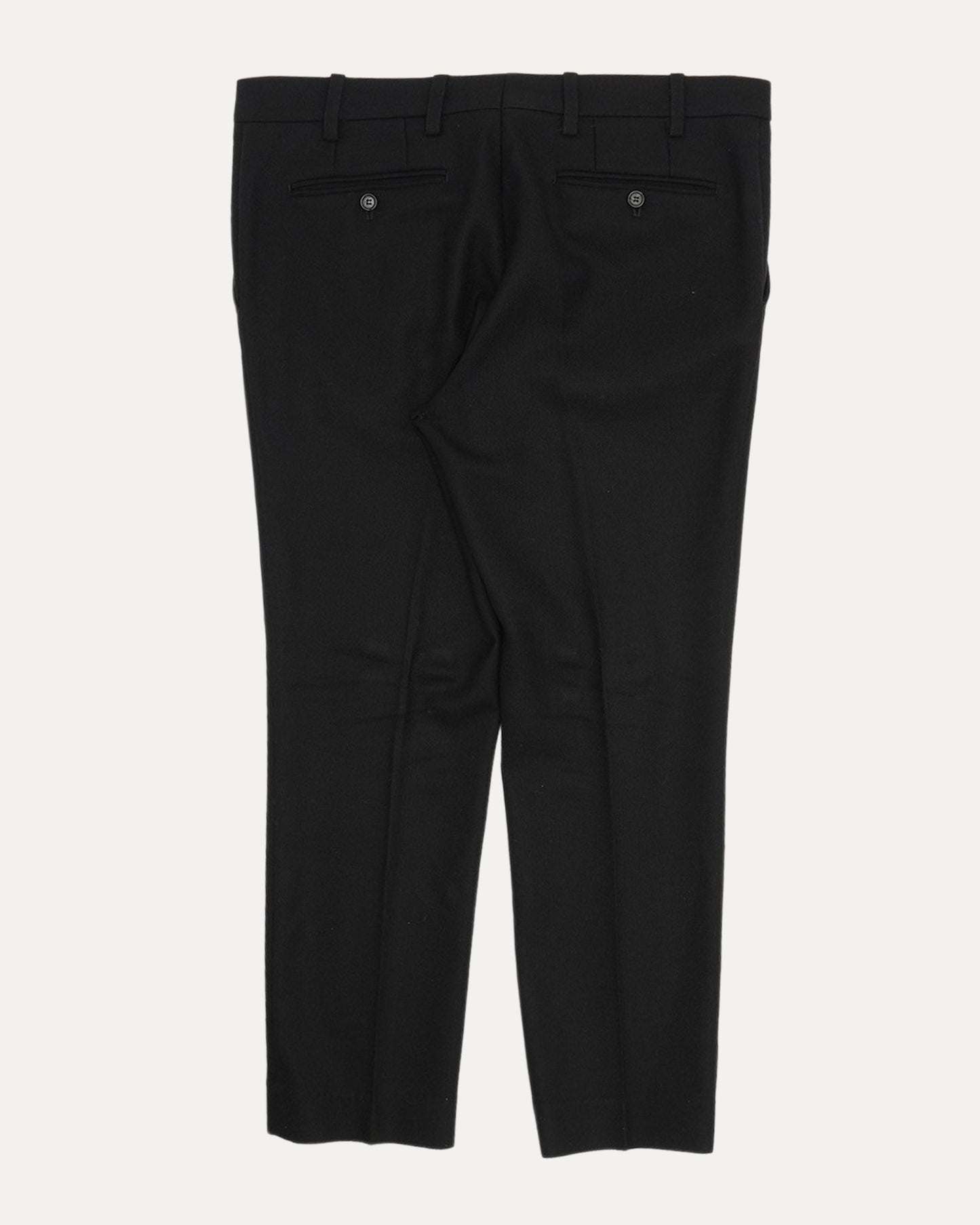 Slim Fit Cropped Wool Blend Suit
