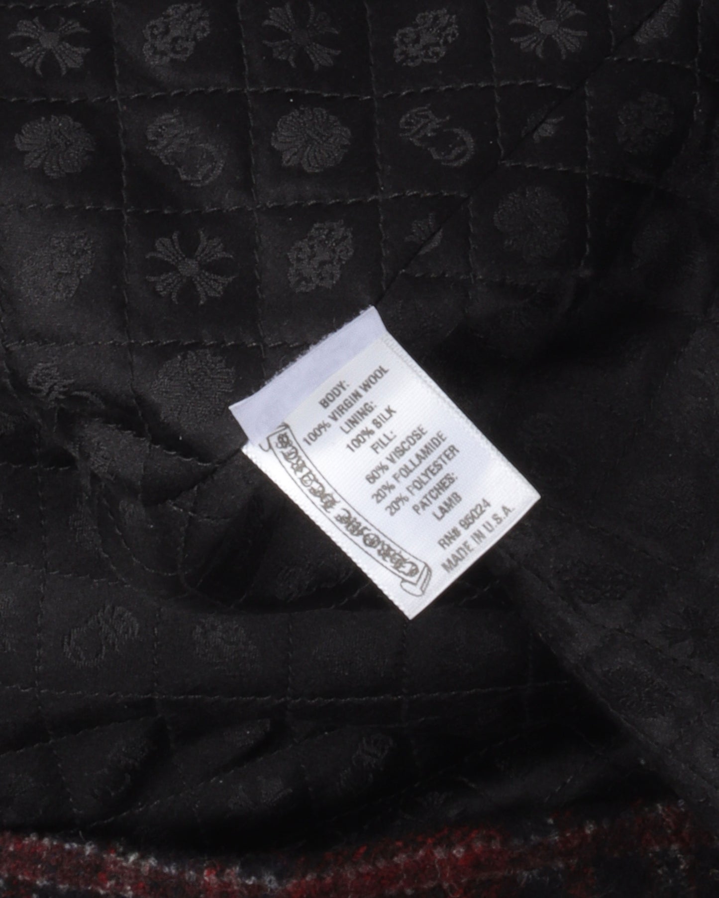 Cross Patch Padded Wool Flannel Shirt