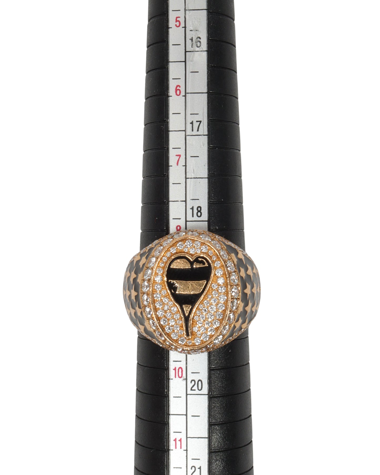 22k Gold Diamond Matty Boy Heart Ring