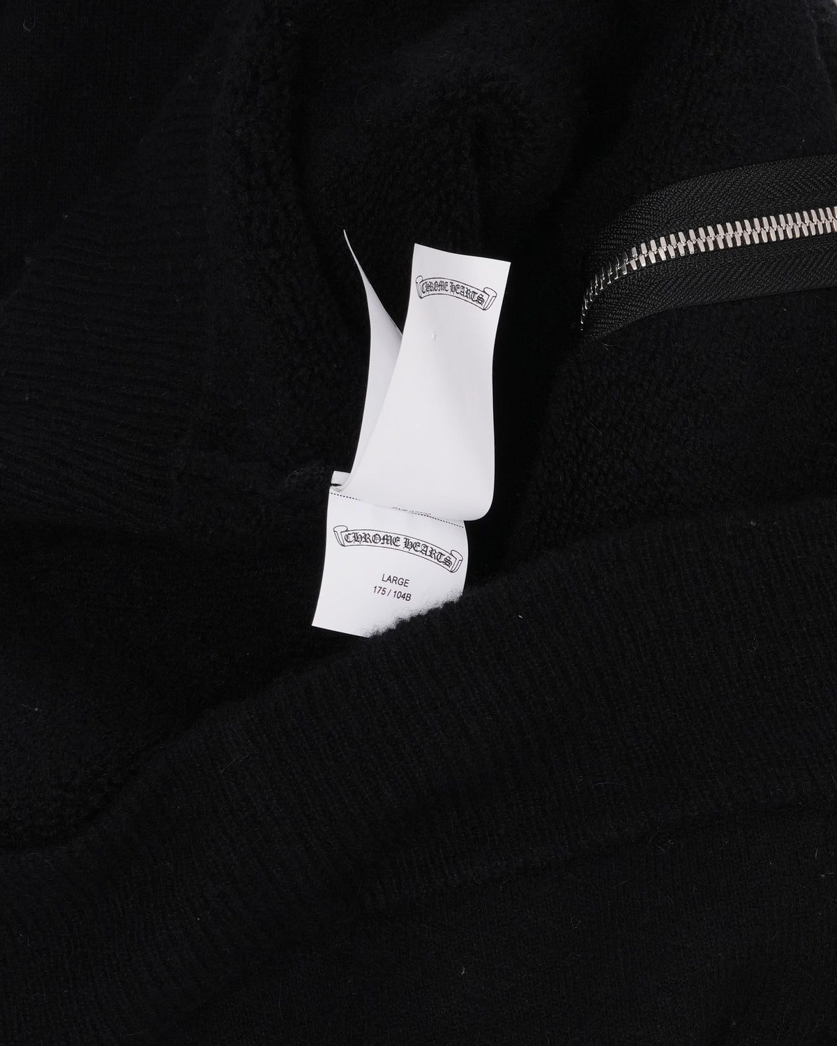 Life Sentence Spell Out Embroidered Zip Up Hoodie