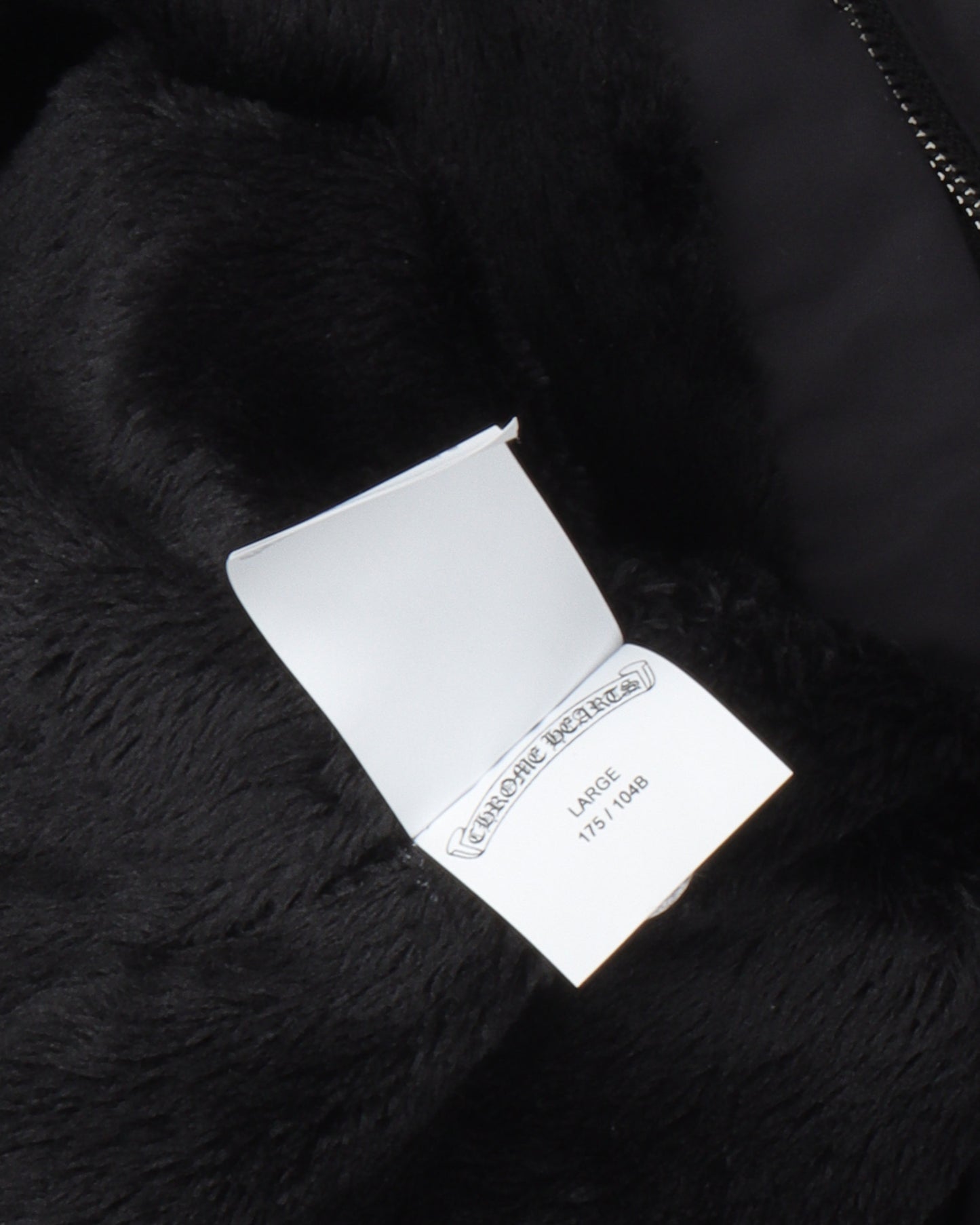 Faux Fur Lined Cemetery Cross Patch Racing Jacket