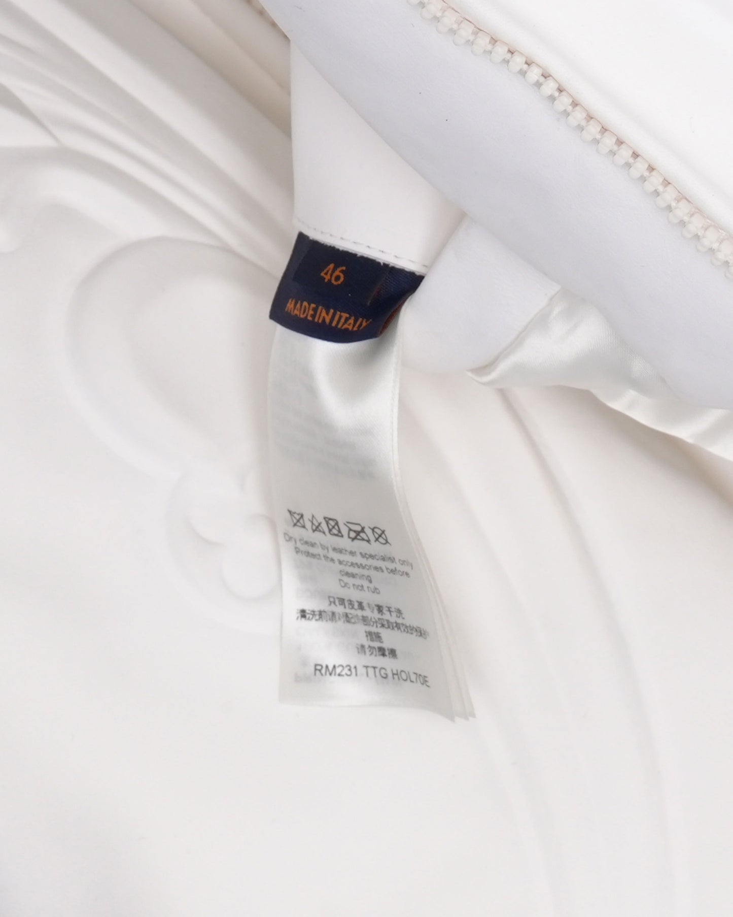 LV Ornaments Leather Blouson Jacket