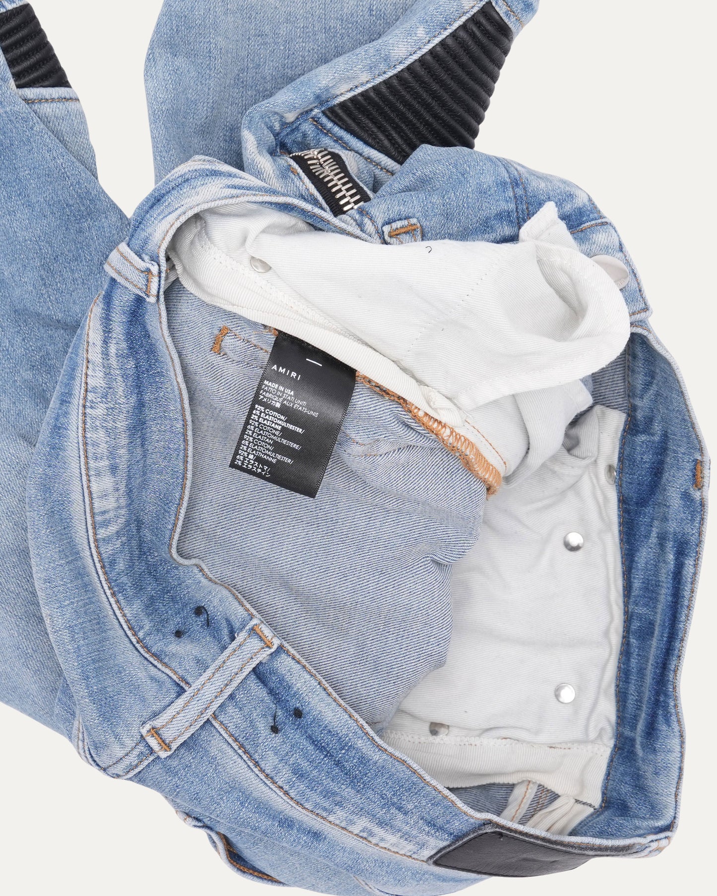 Leather Detail MX2 Jeans