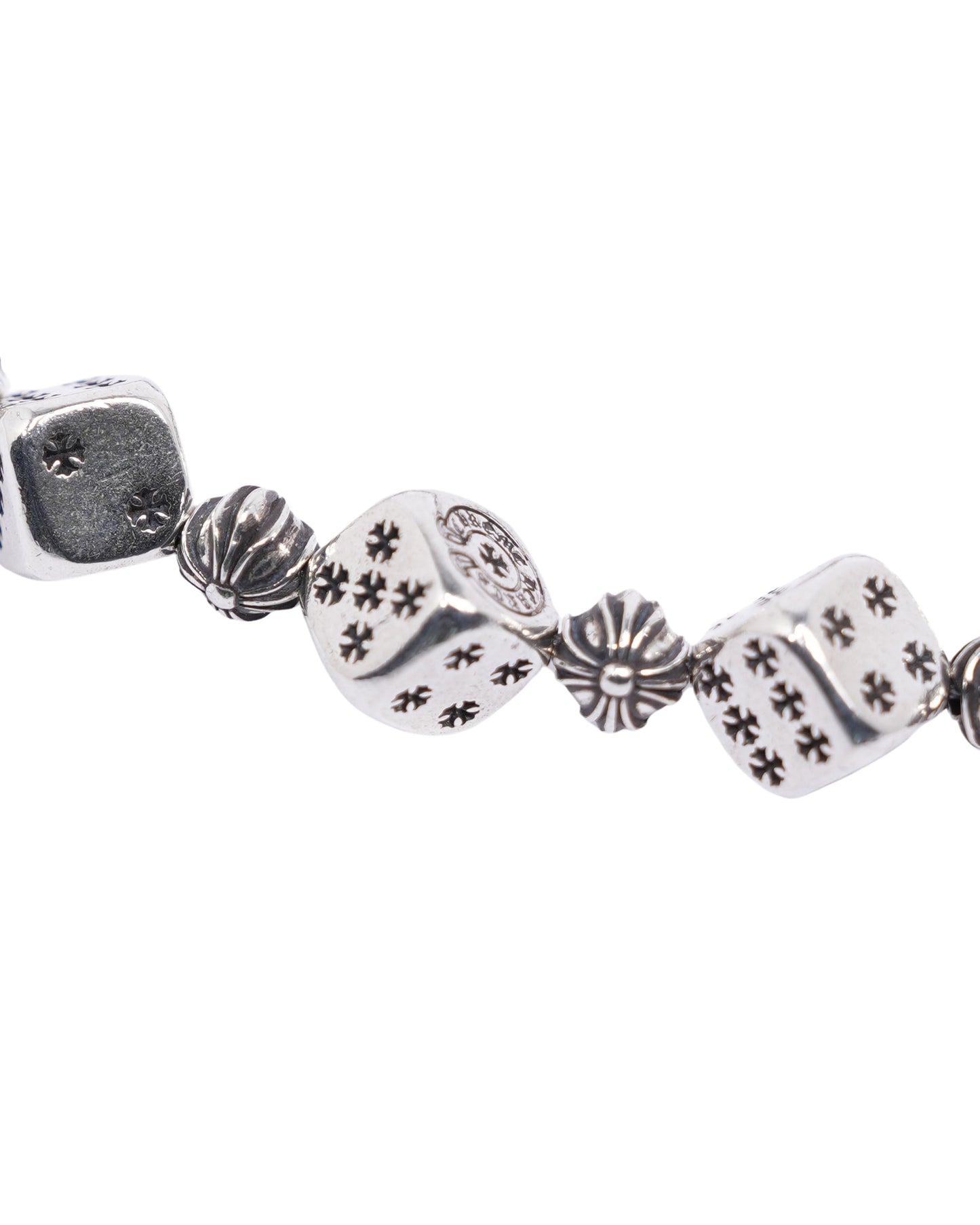 Silver Dice Bracelet