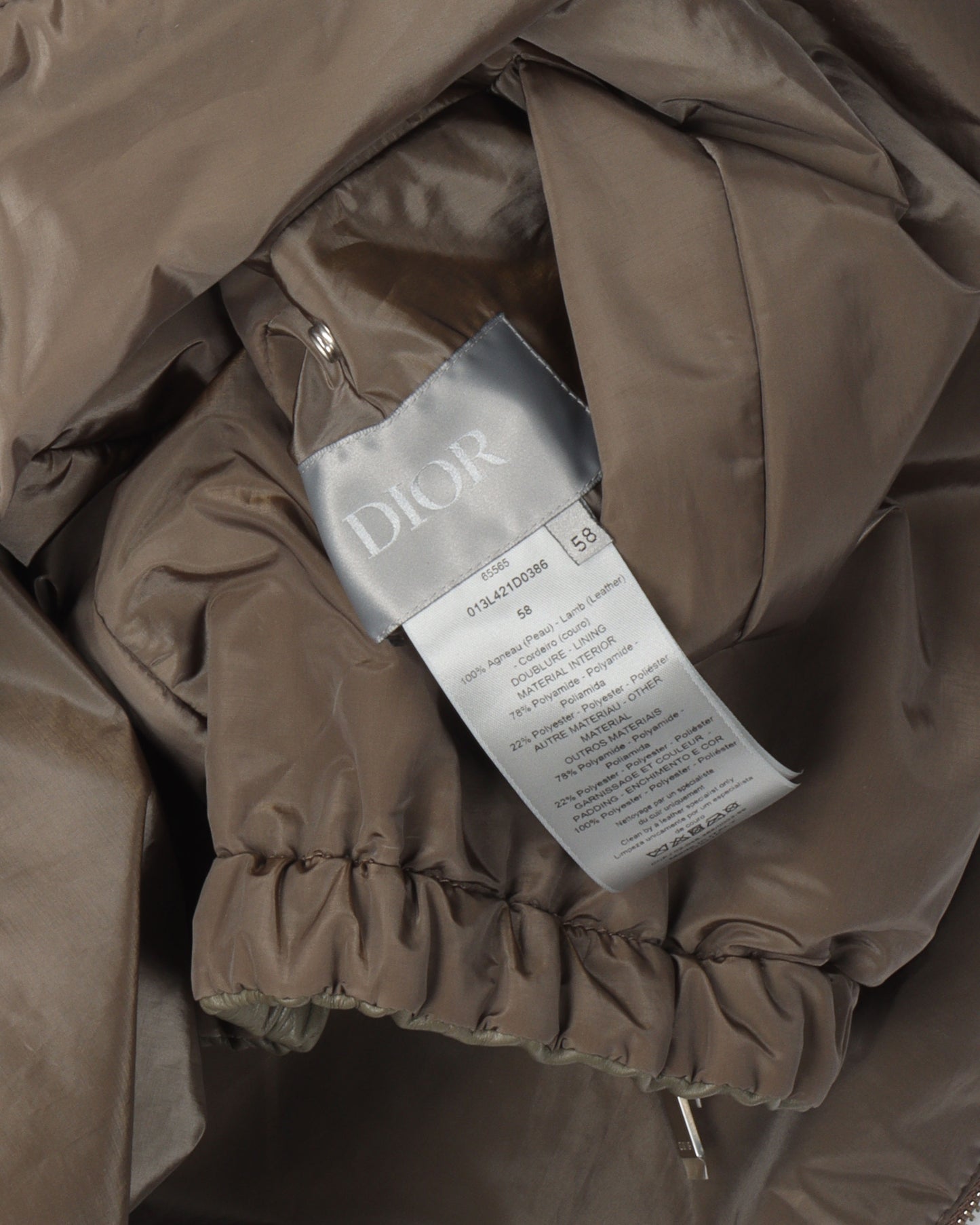 Reversible Padded Leather Jacket