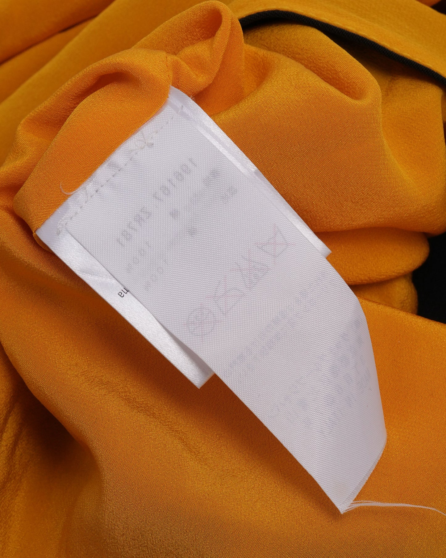 SS 2008 Single Shoulder Dress With Yellow Lining