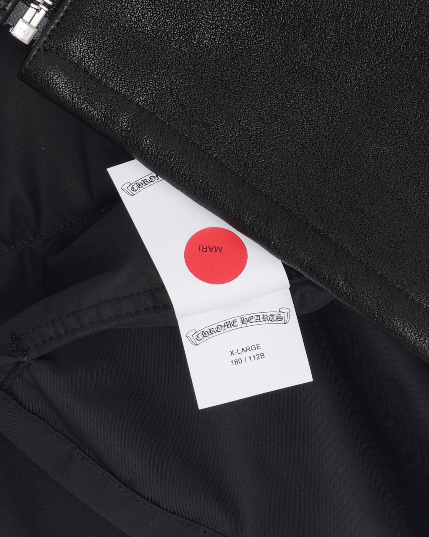 Nylon Leather Sedated Zipper Shirt