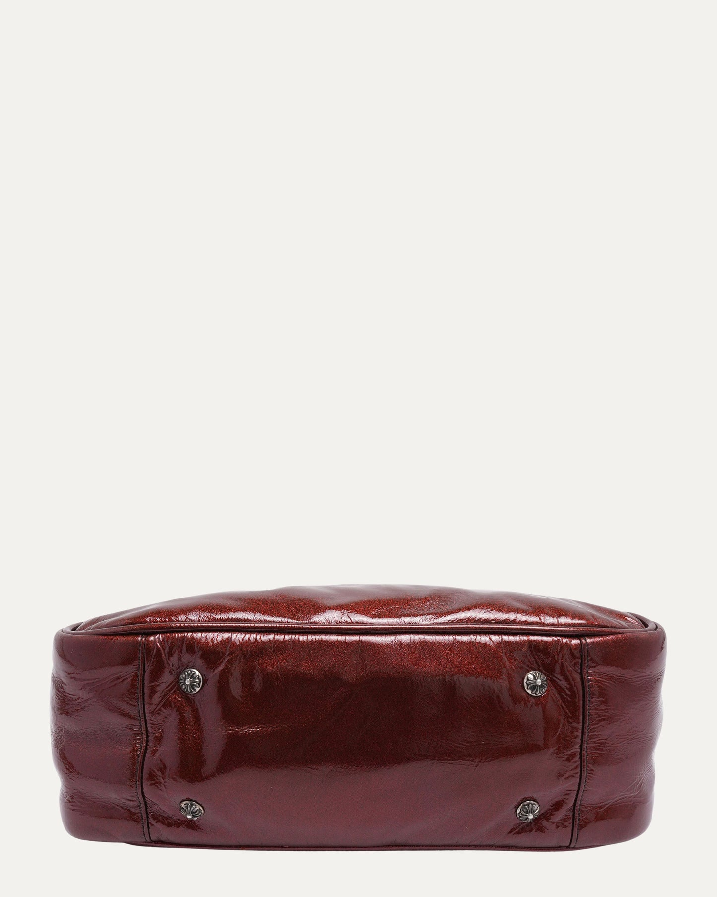 Galaxy Red Silver Embellished Cross Patch Bowling Bag