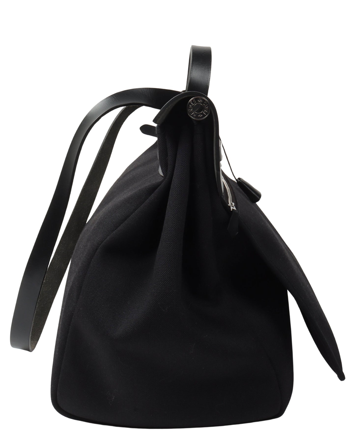 Black Vache Hunter and Toile Herbag Zip Cabine 50 Palladium Hardware