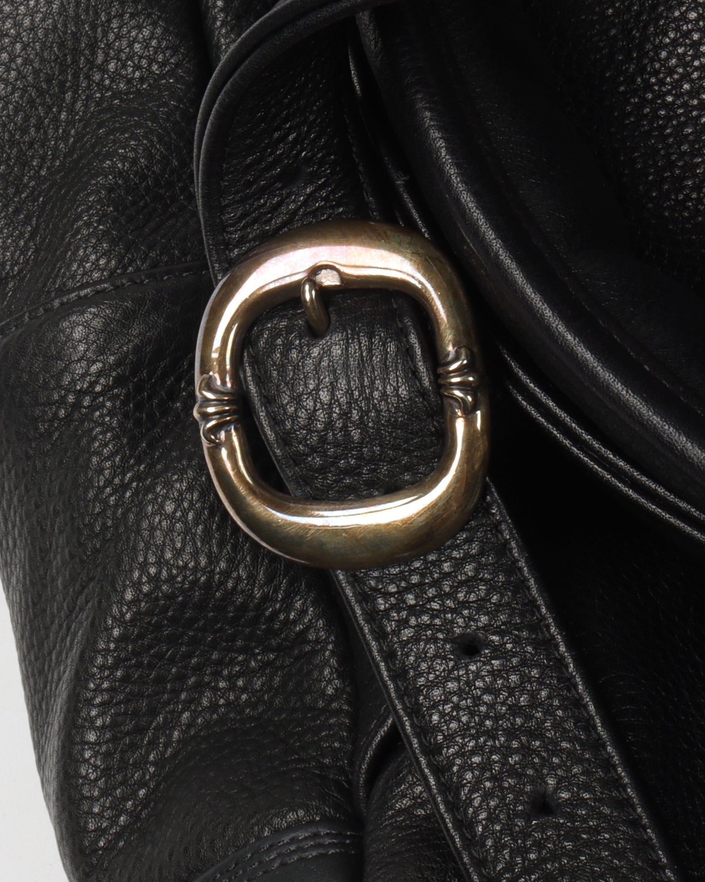 Leather Multicolor Cross Patch Backpack