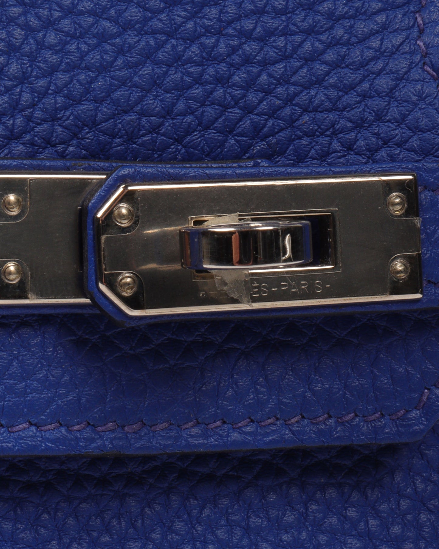 Kanye West Lucien Togo Verso Birkin 25 Bleu Royal Capucine