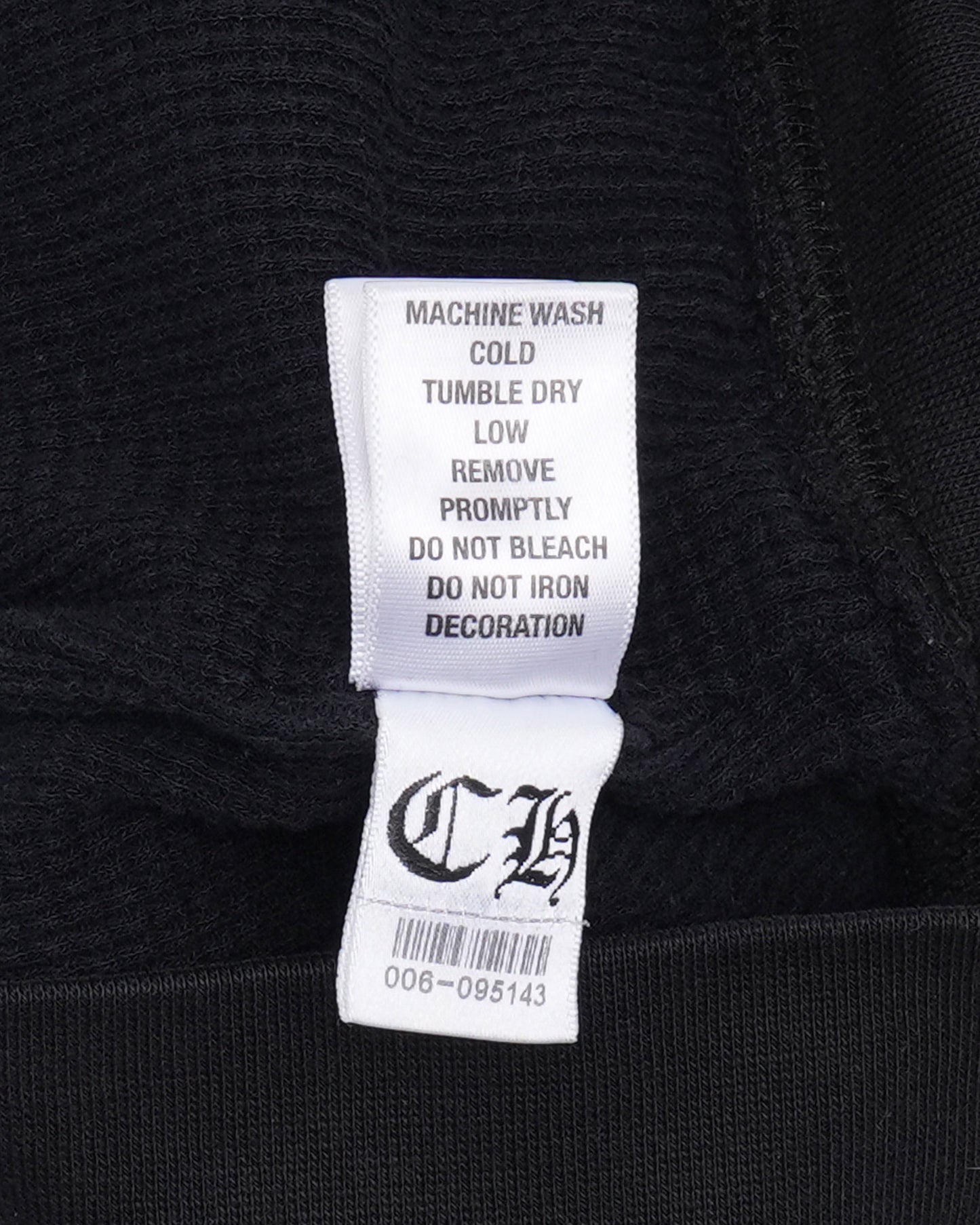 Vintage Scroll Logo Thermal Zip-Up Hoodie