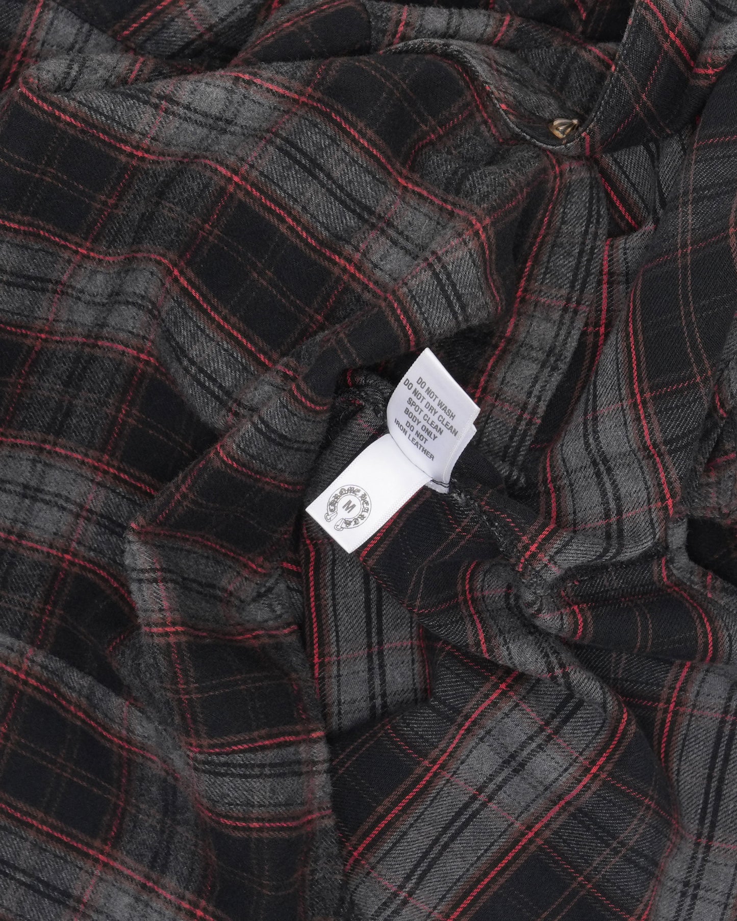 Leather Accent Fleur Yoke Flannel Shirt