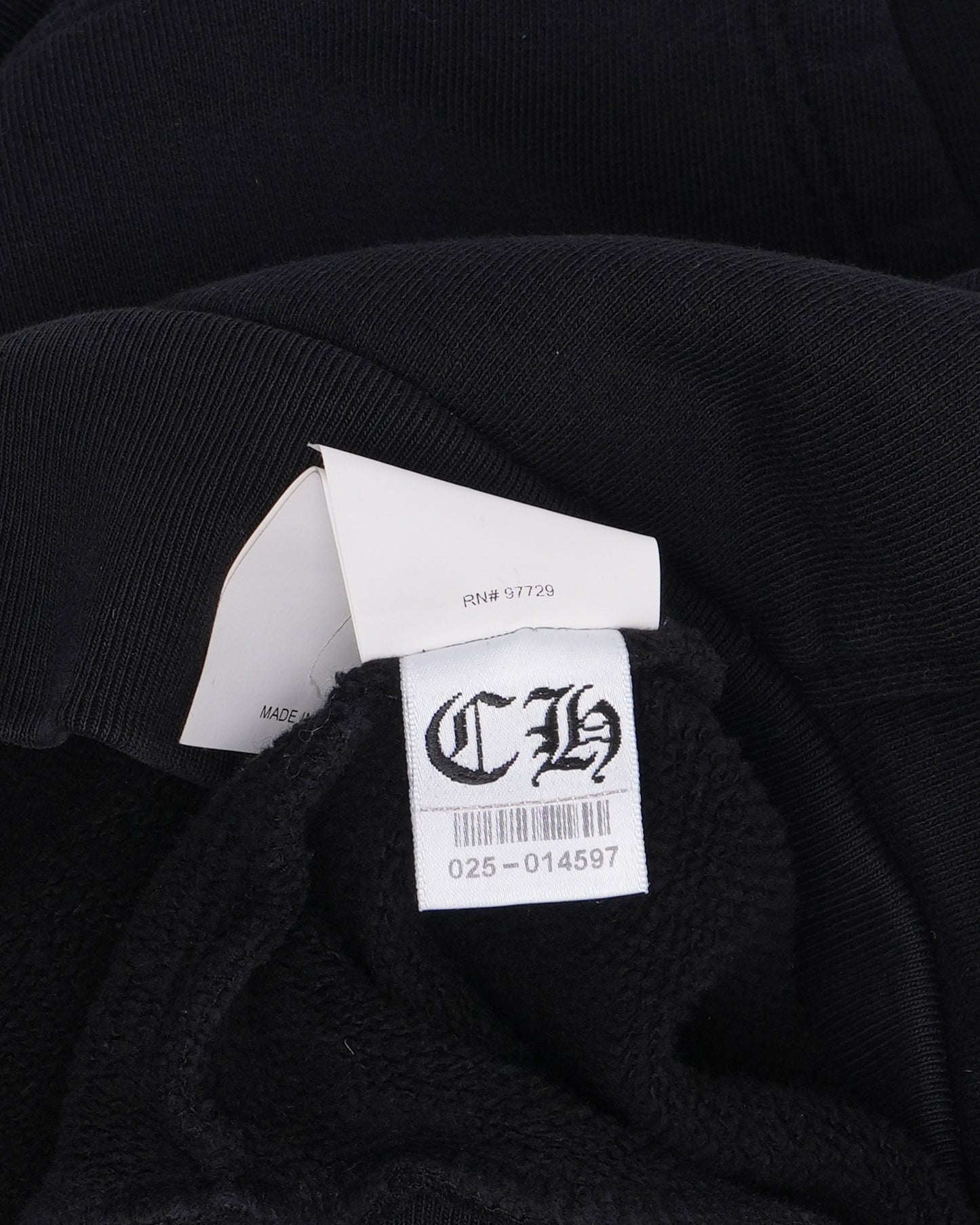 Embroidered Vertical Logo Hoodie