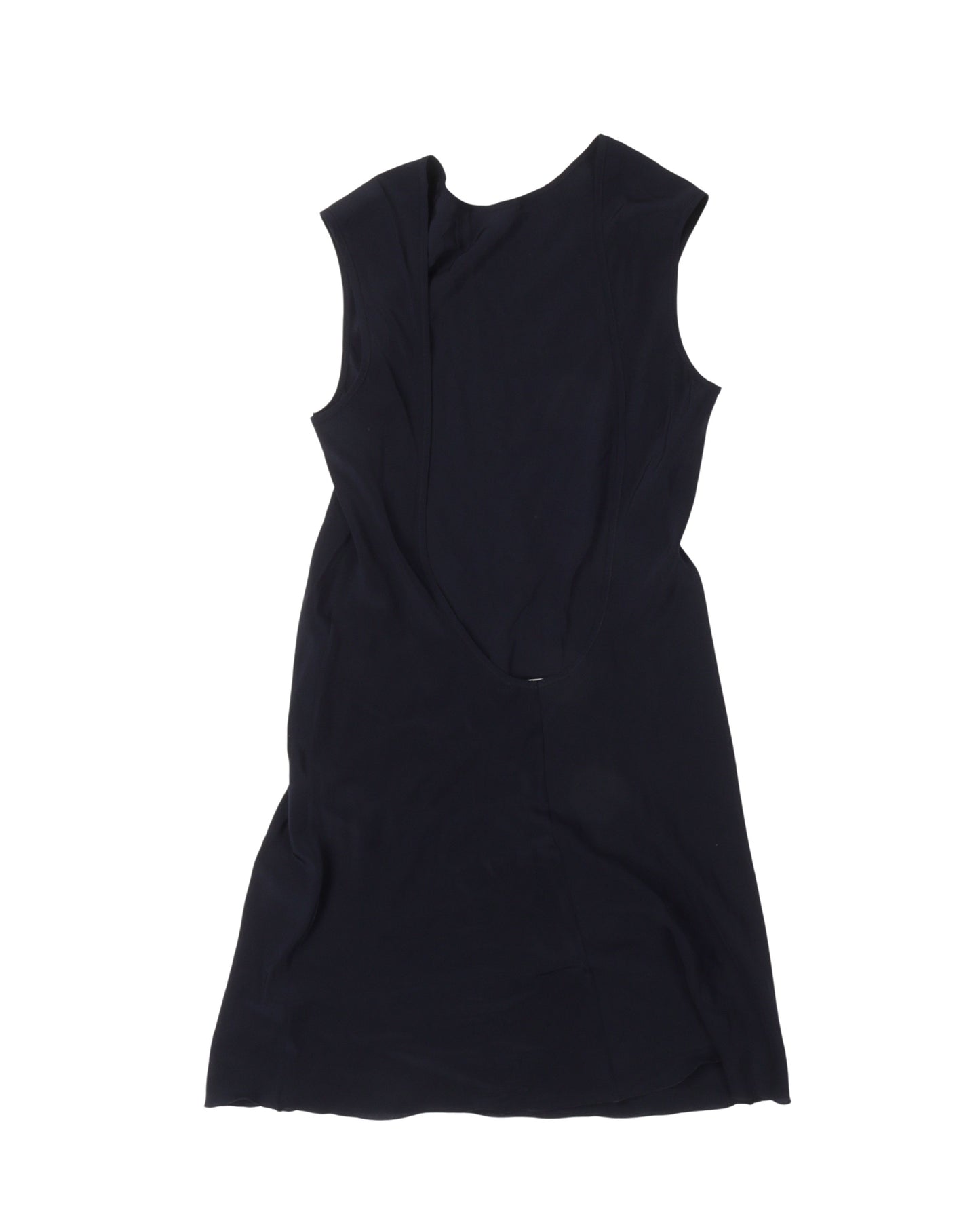 Backless Ribbed Knit Midi Dress